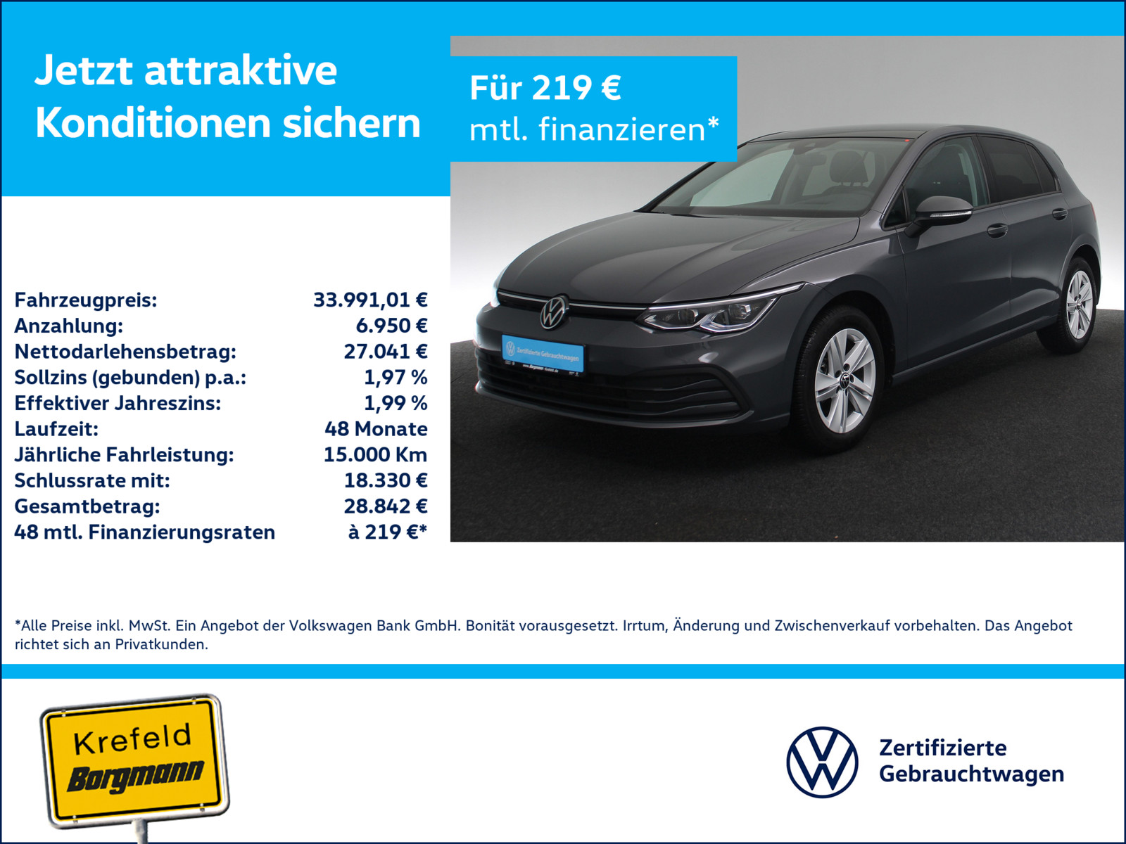 VW Golf VIII 2.0 TDI Life