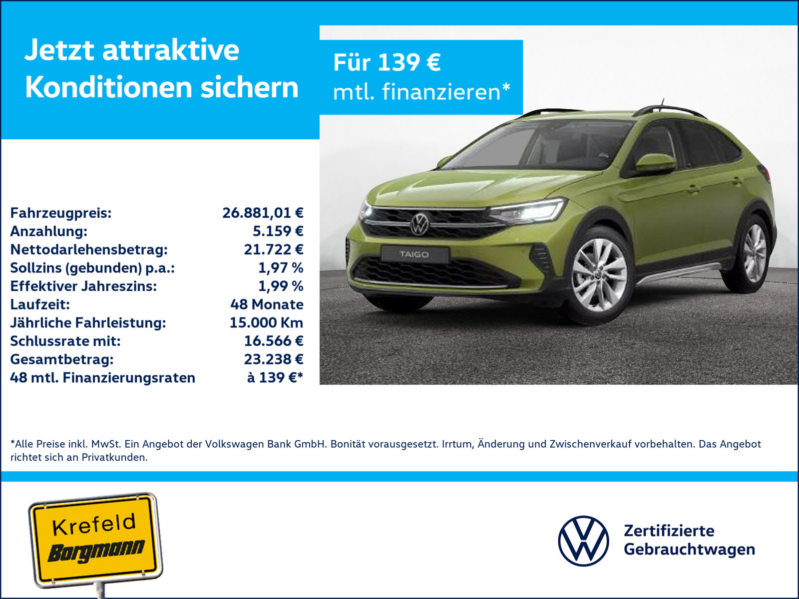 VW Taigo 1.5 TSI Move
