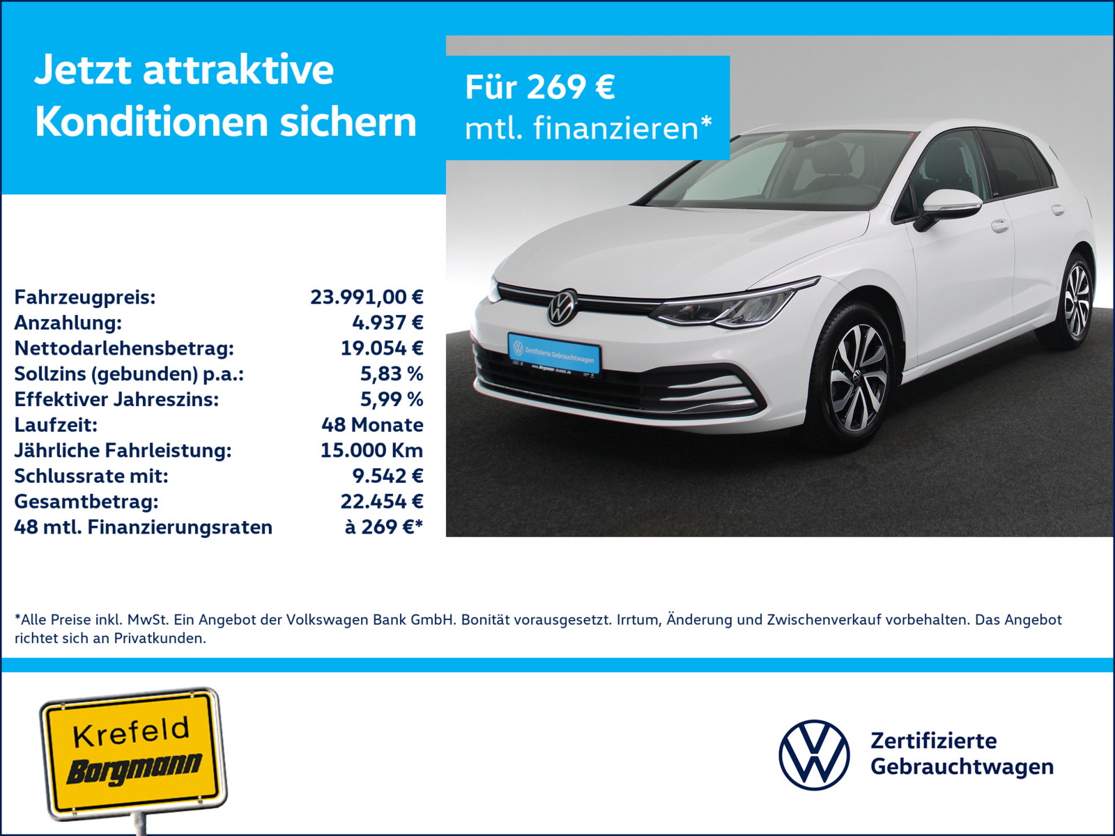 VW Golf VIII 2.0 TDI Active