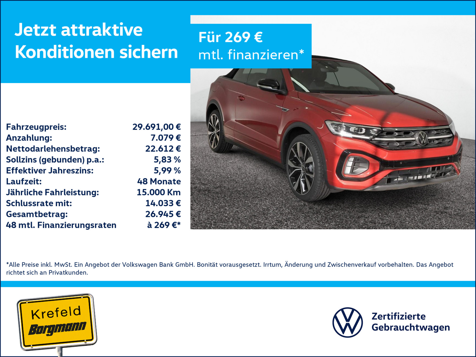 VW T-Roc Cabriolet 1.5 TSI R-Line