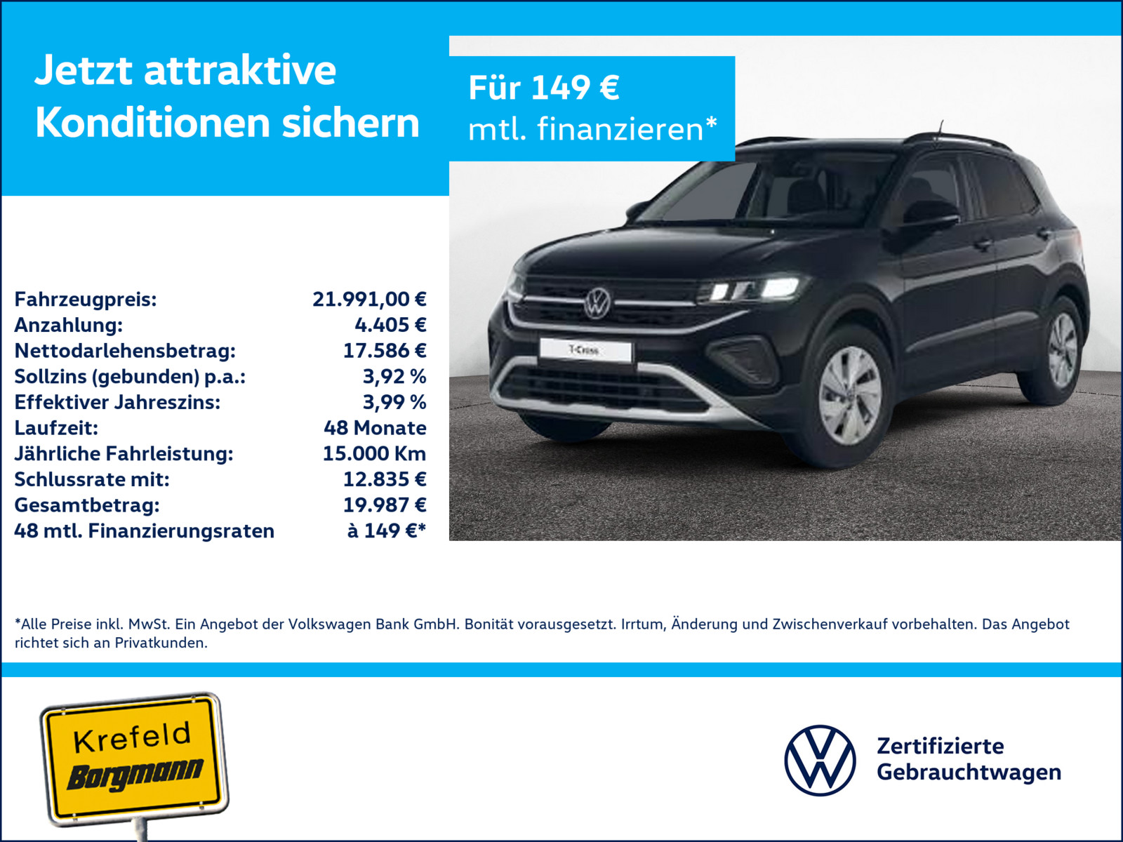 VW T-Cross 1.0 TSI Life