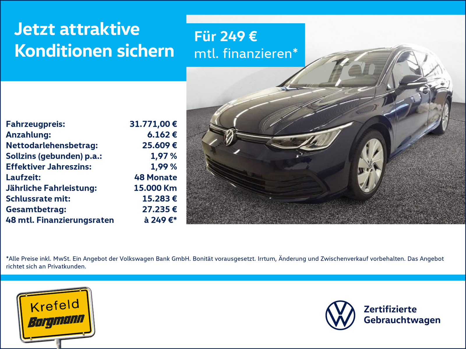 VW Golf VIII 2.0 TDI Life