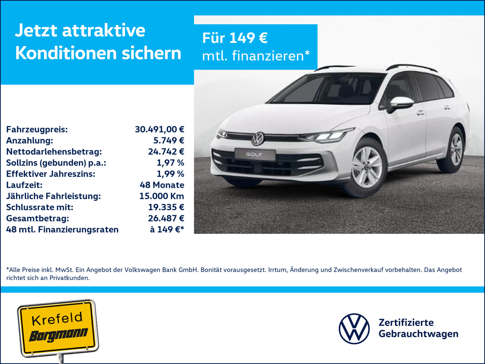 VW Golf VIII 1.5 eTSI Life