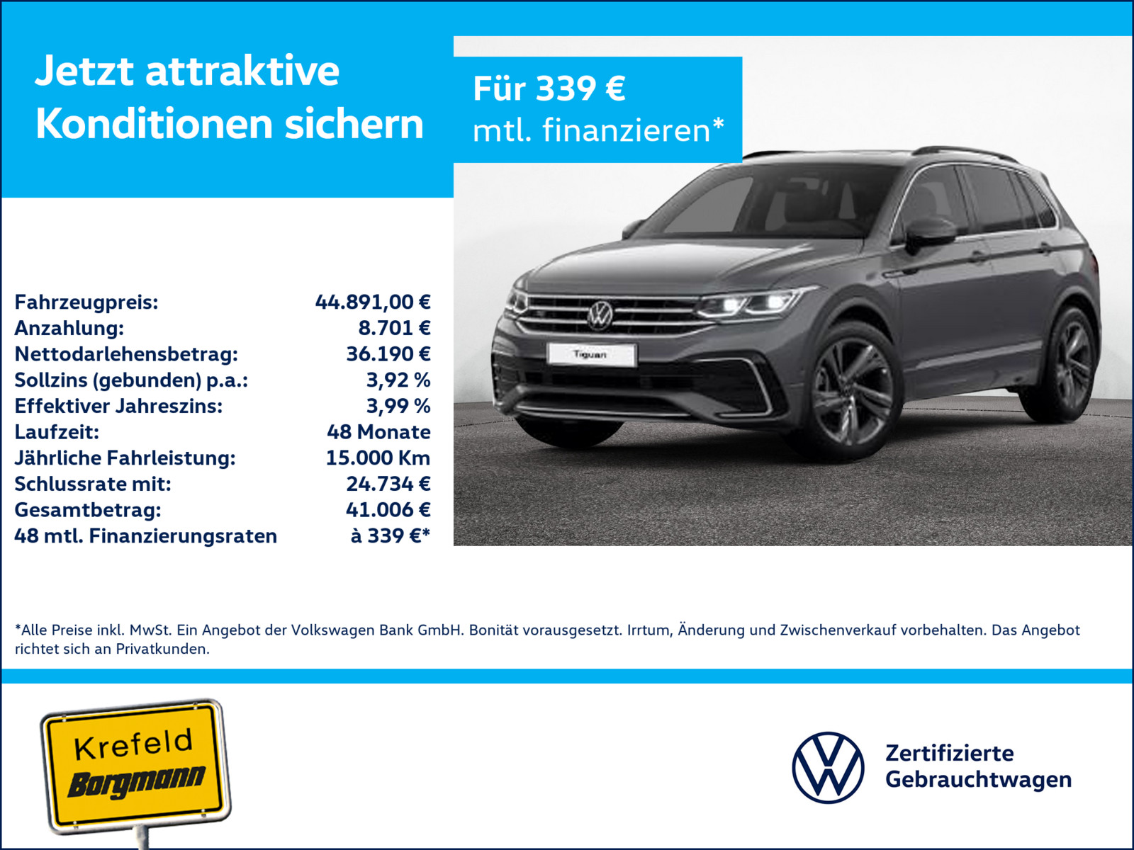 VW Tiguan 2.0 TDI R-Line 4Motion