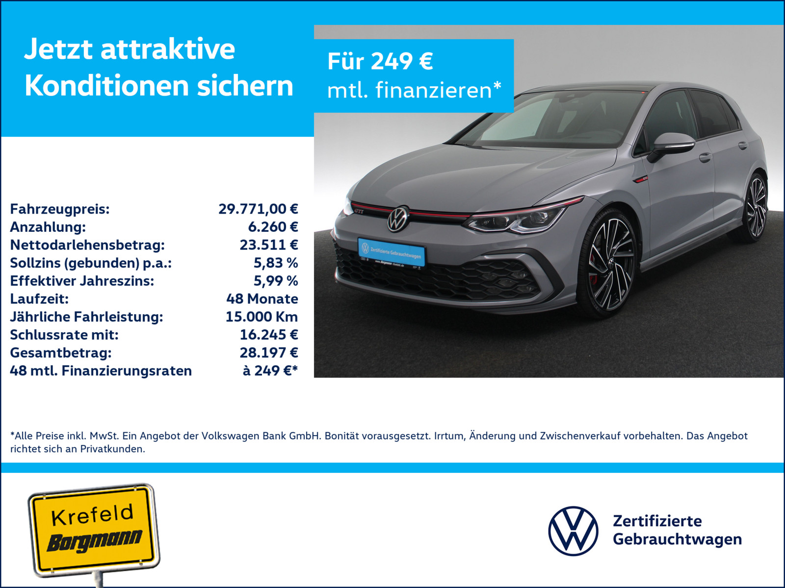VW Golf VIII 2.0 TSI GTI
