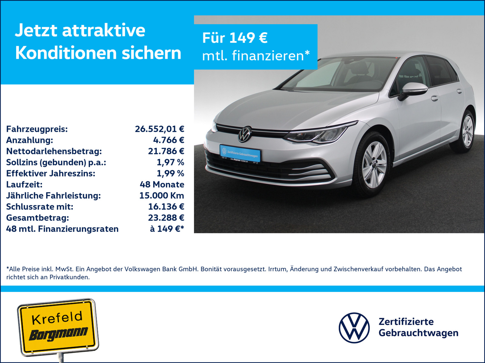 VW Golf VIII 1.5 TSI Life