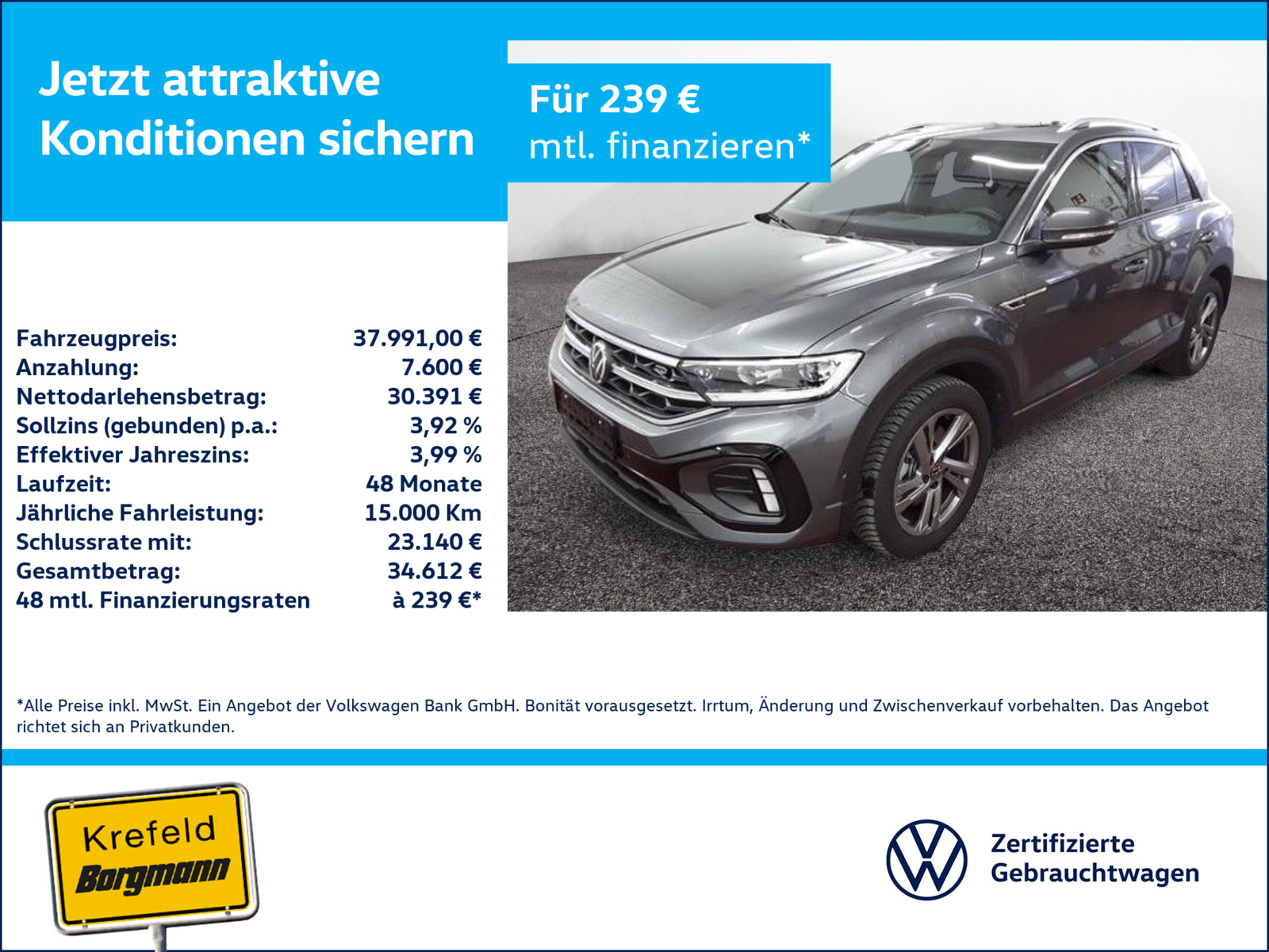 VW T-Roc 2.0 TSI R-Line 4Motion