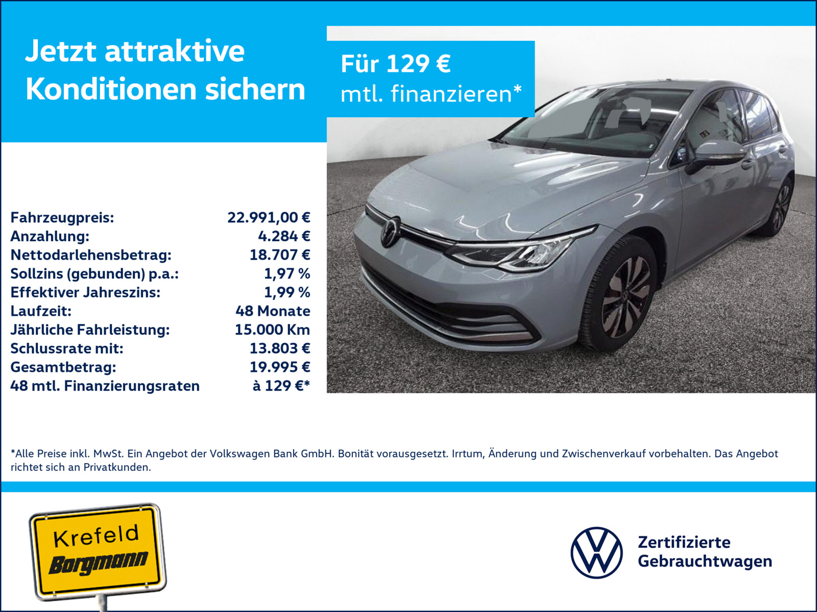 VW Golf VIII 1.0 TSI Move