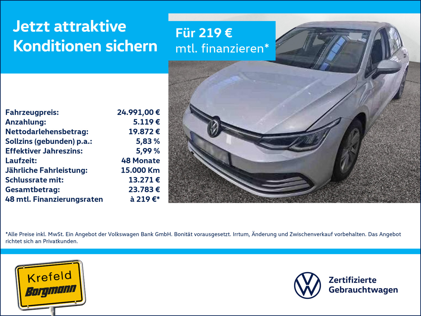 VW Golf VIII 2.0 TDI Life