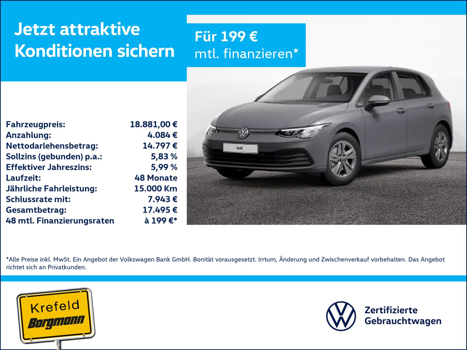VW Golf VIII 1.0 TSI Life