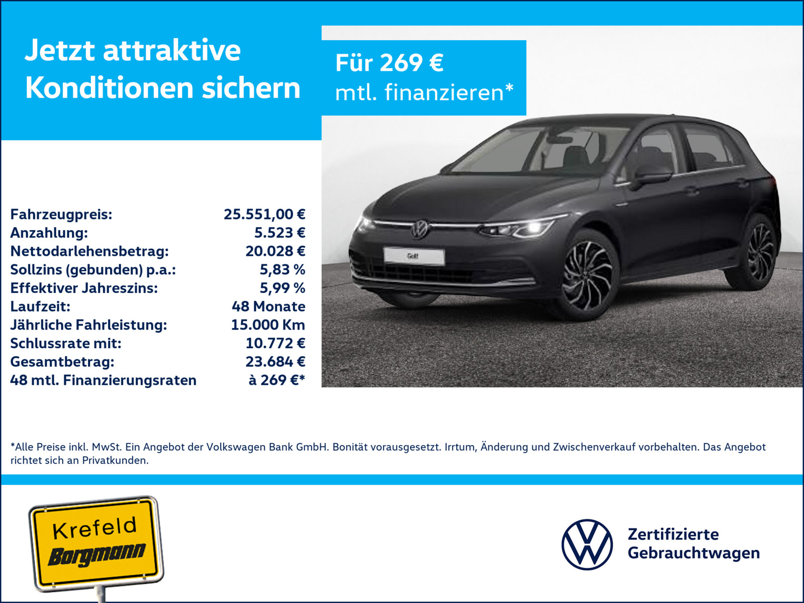 VW Golf VIII 2.0 TDI Style