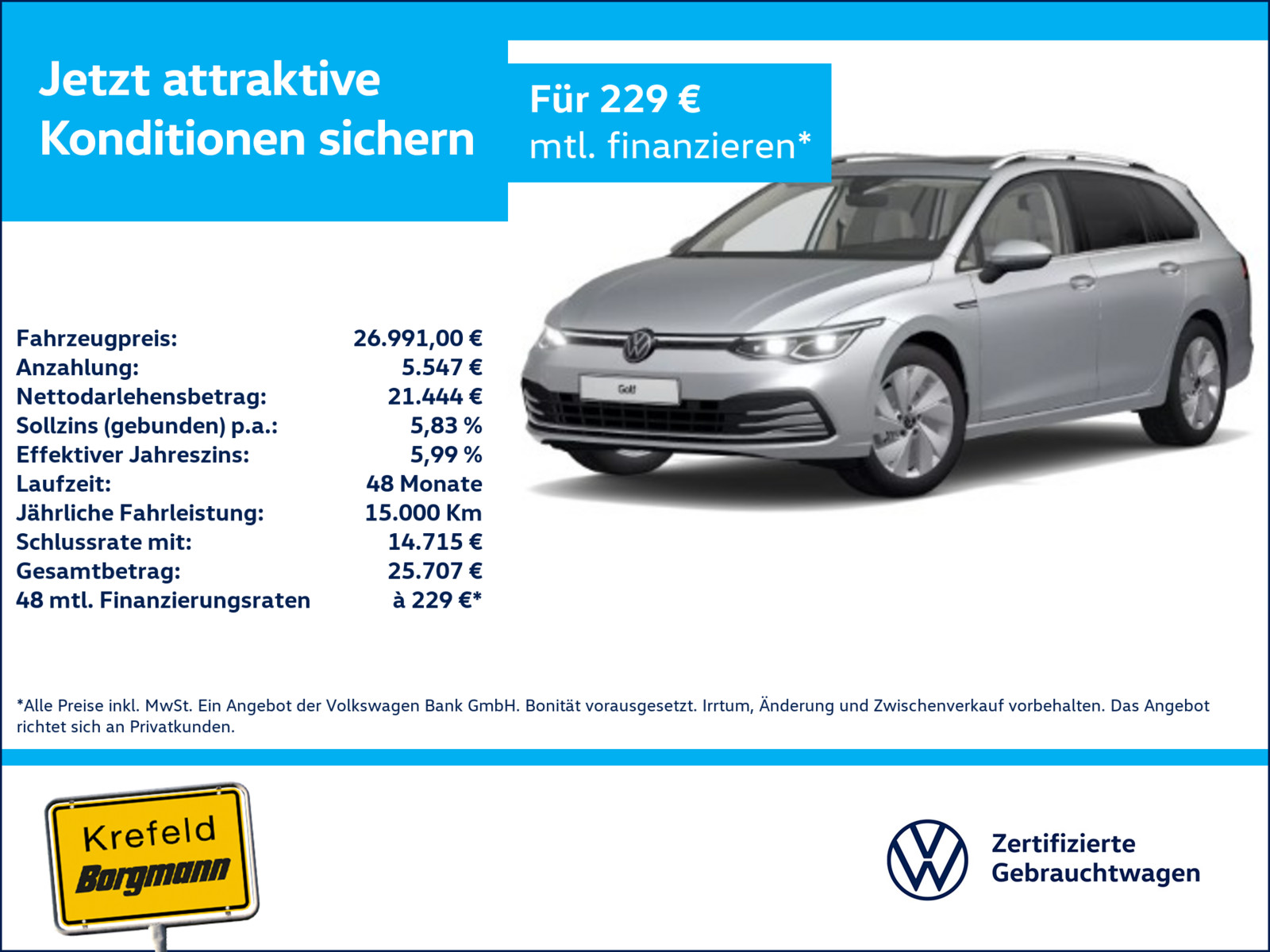 VW Golf VIII 1.5 eTSI Style