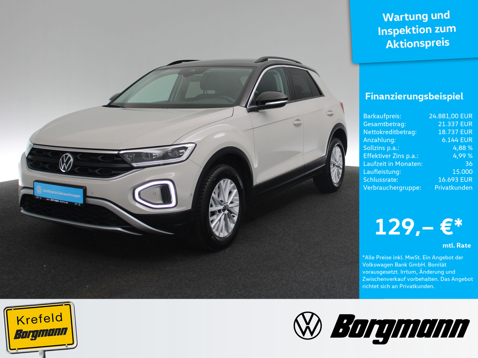 VW T-Roc 1.0 TSI Life