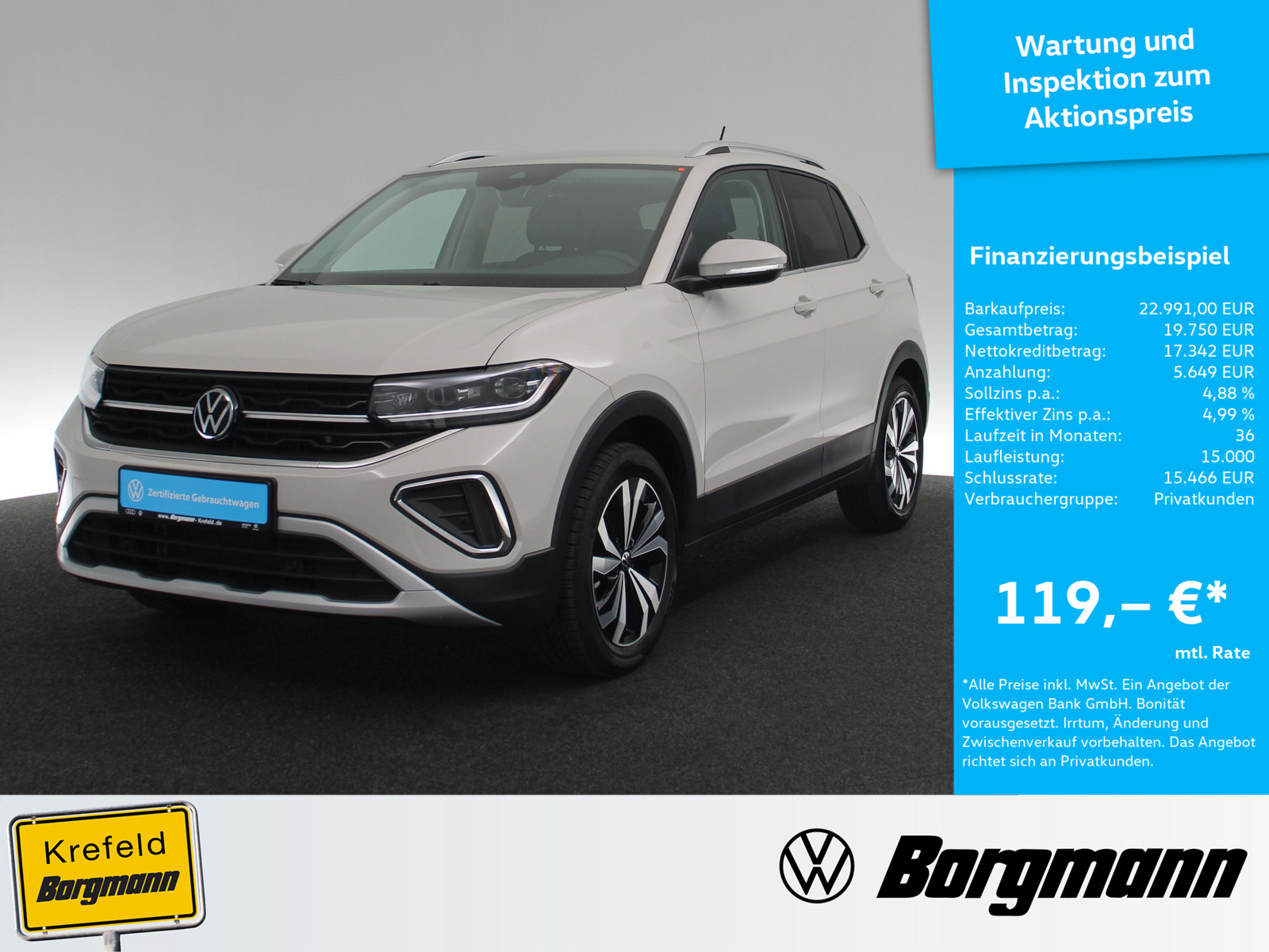 VW T-Cross 1.0 TSI Style