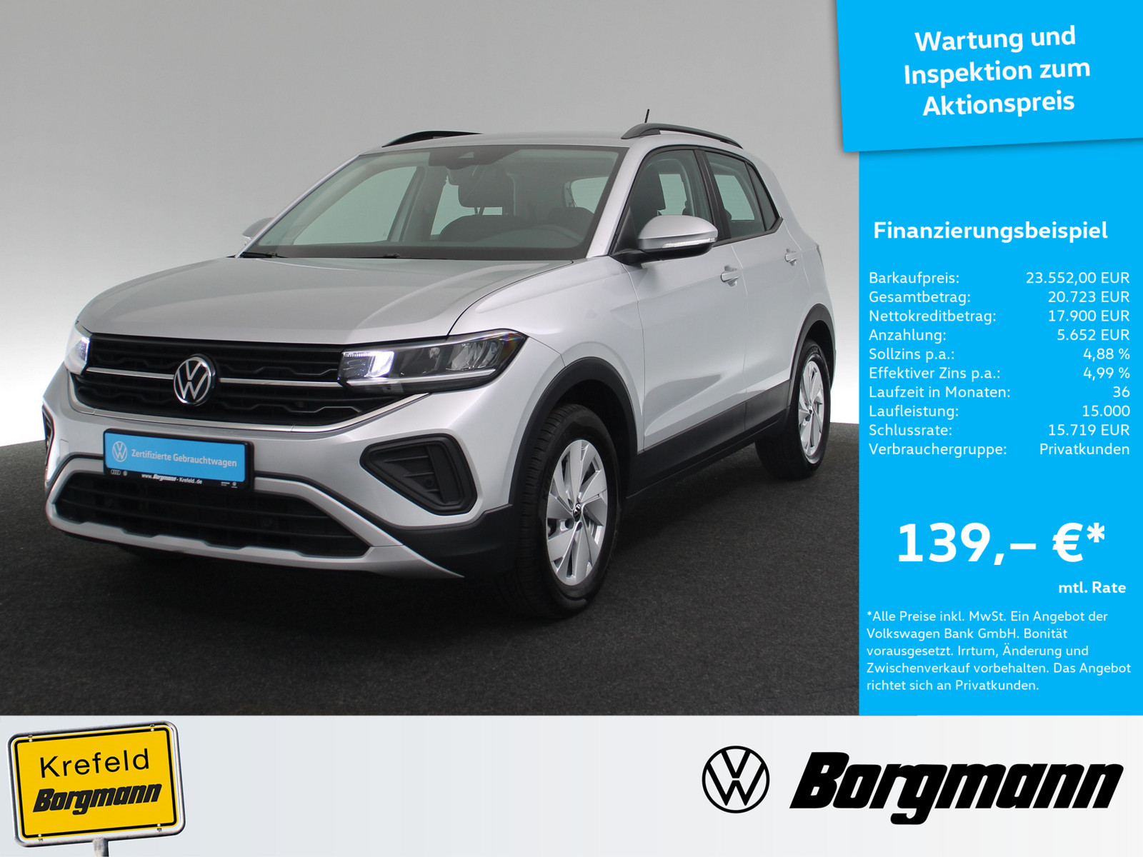 VW T-Cross 1.0 TSI Life