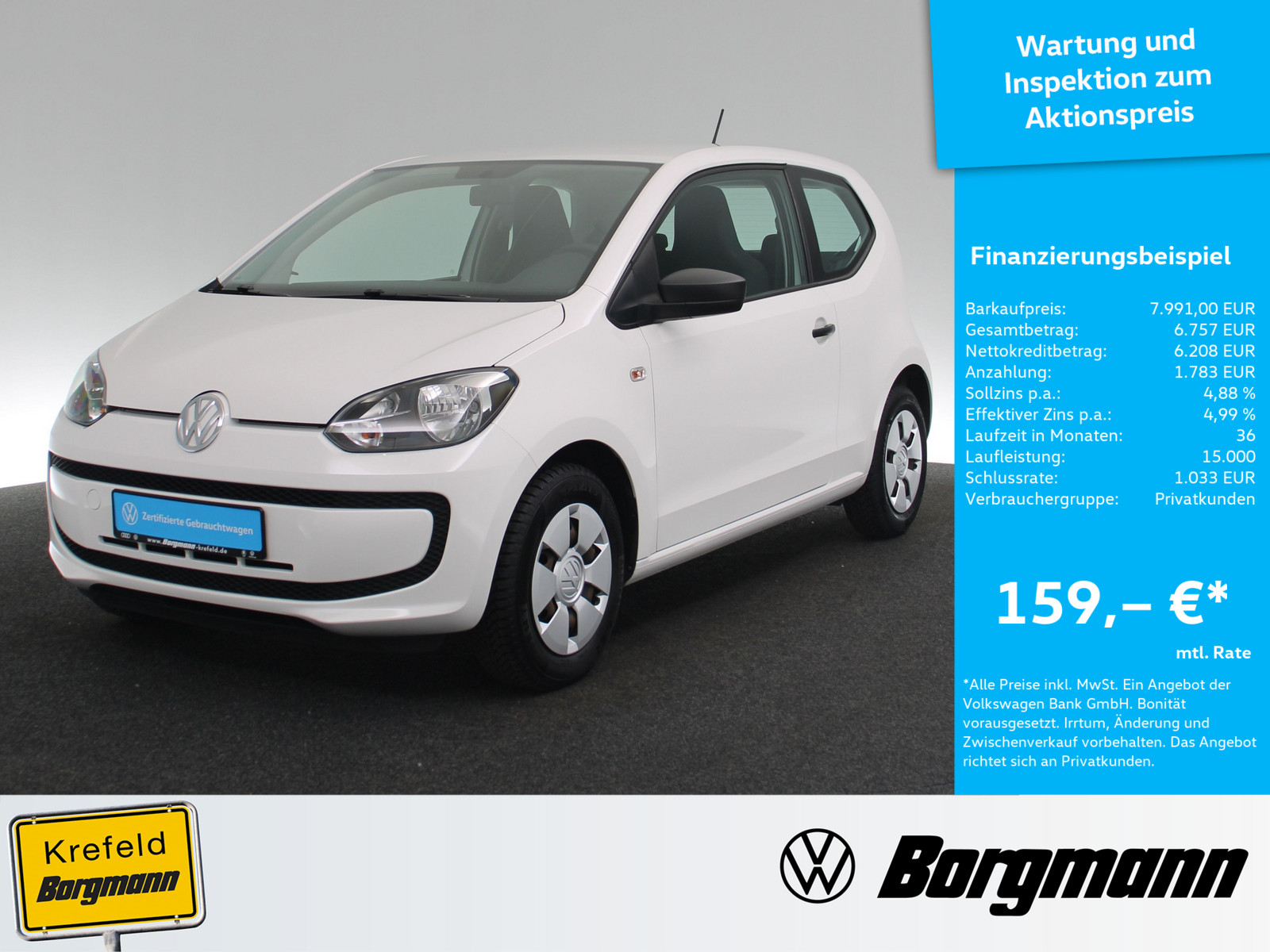 VW up! 1.0 take up!