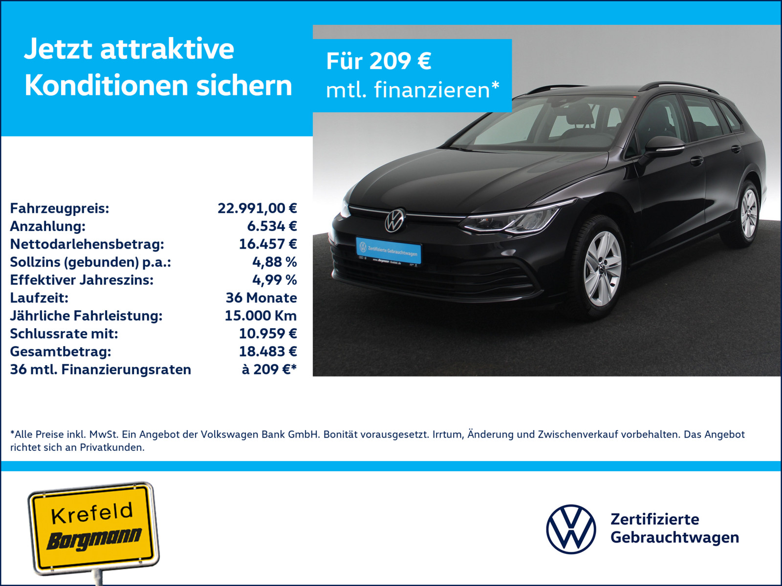 VW Golf VIII 2.0 TDI Life
