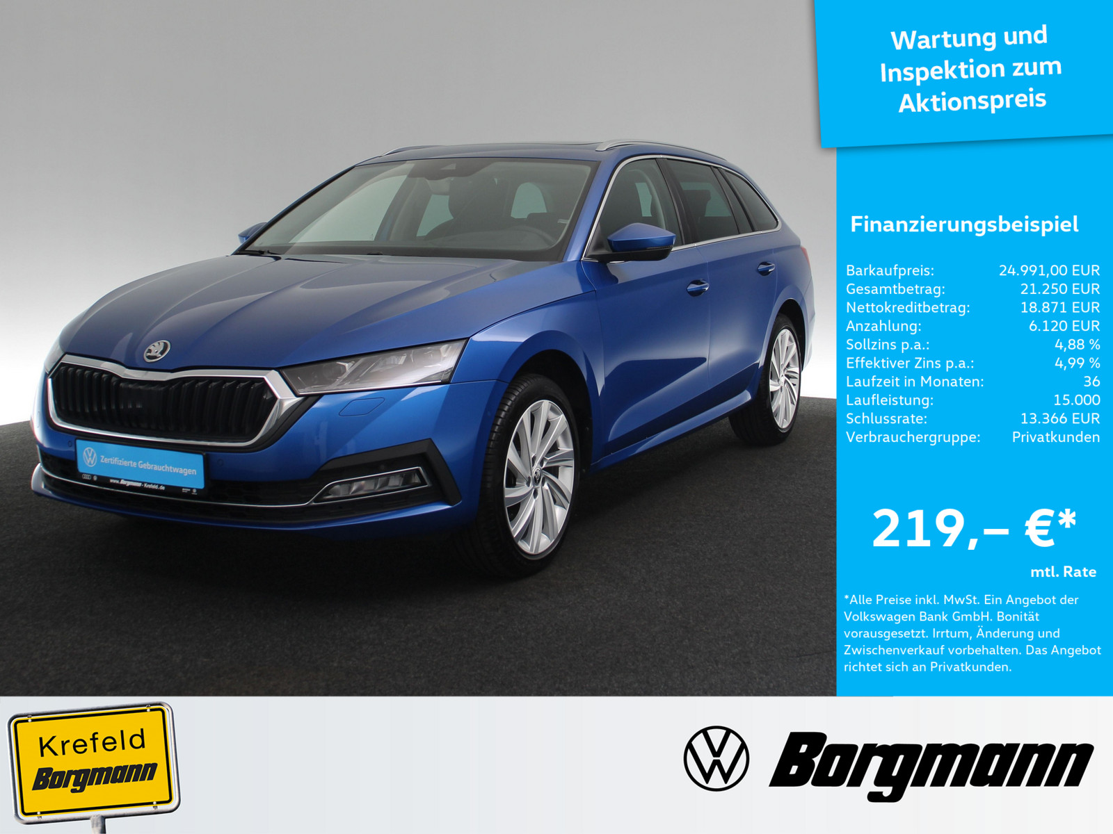 SKODA Octavia Combi 1.5 TSI ACT e-TEC Style EU6d