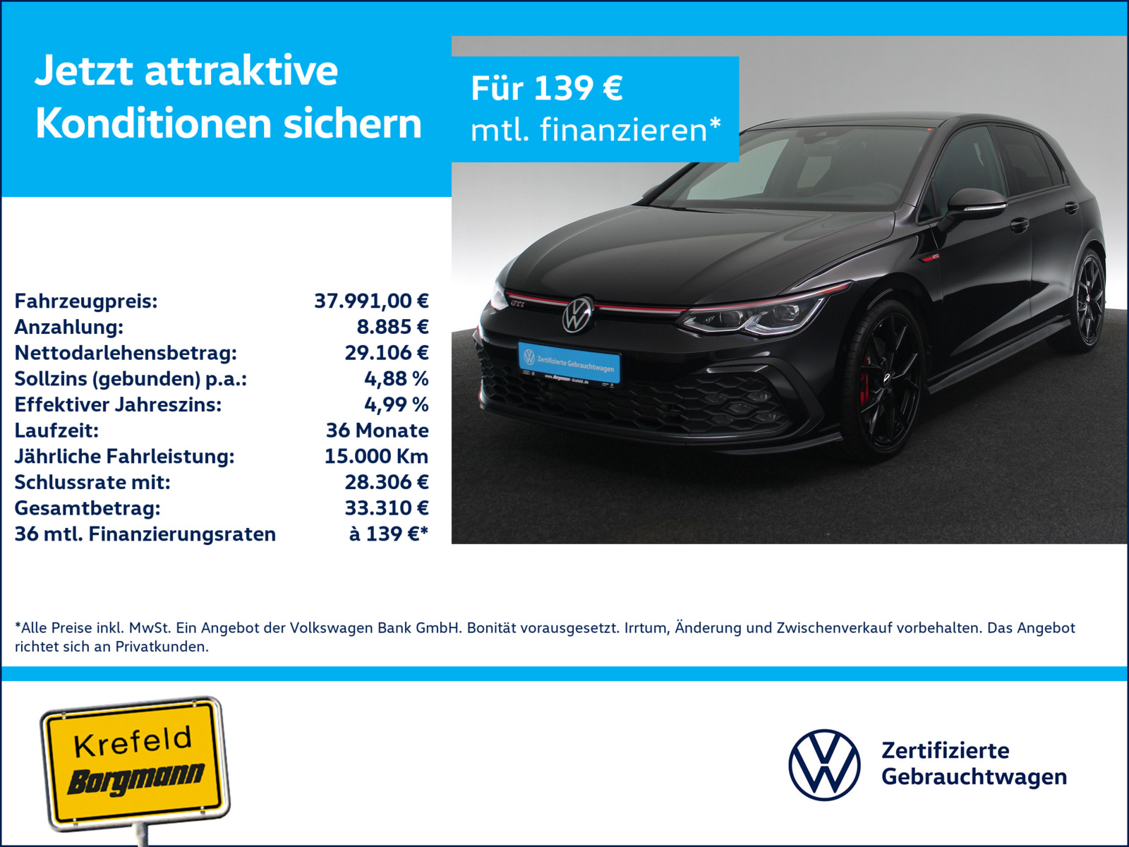 VW Golf VIII 2.0 TSI GTI