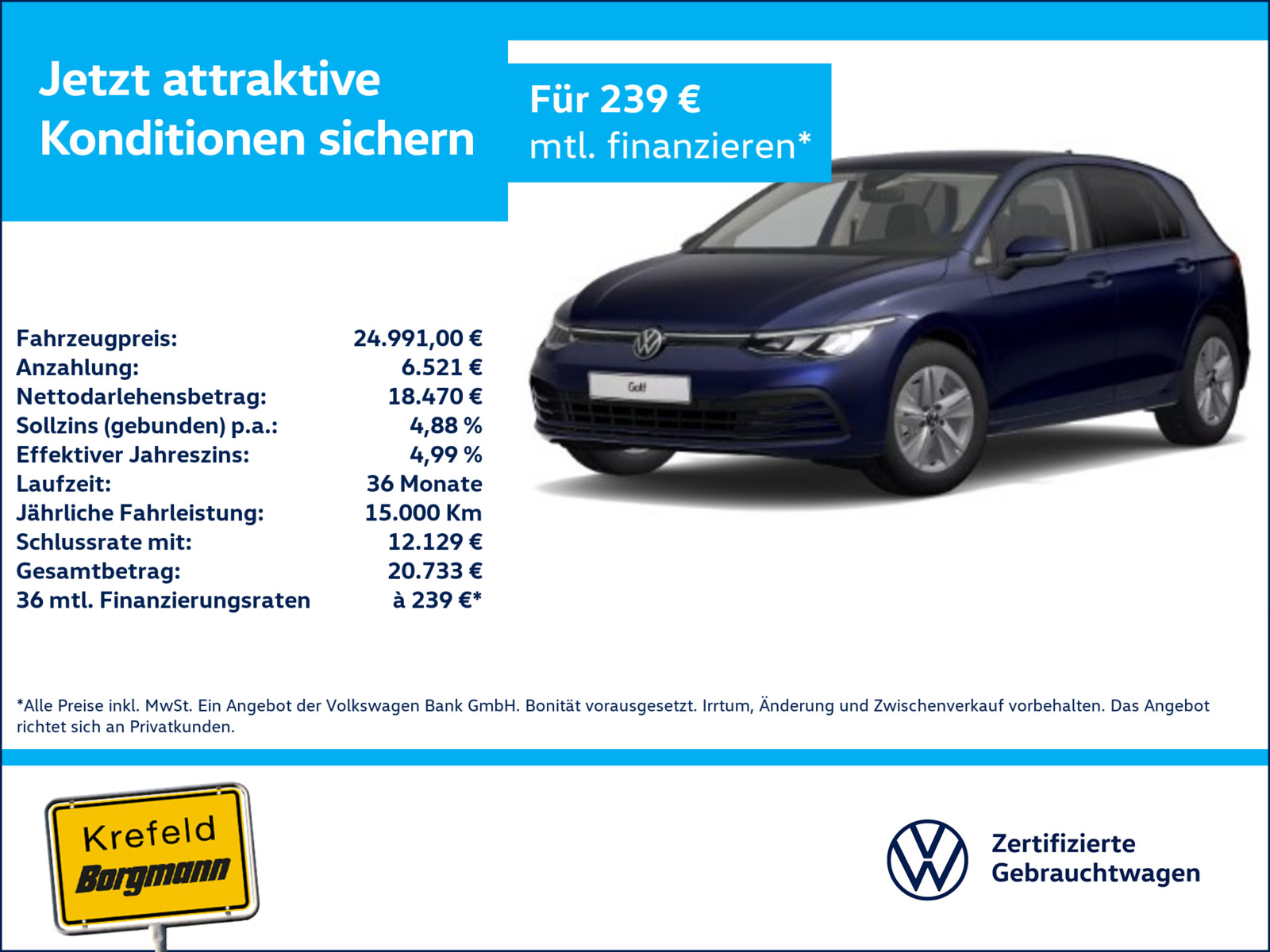 VW Golf VIII 2.0 TDI Life