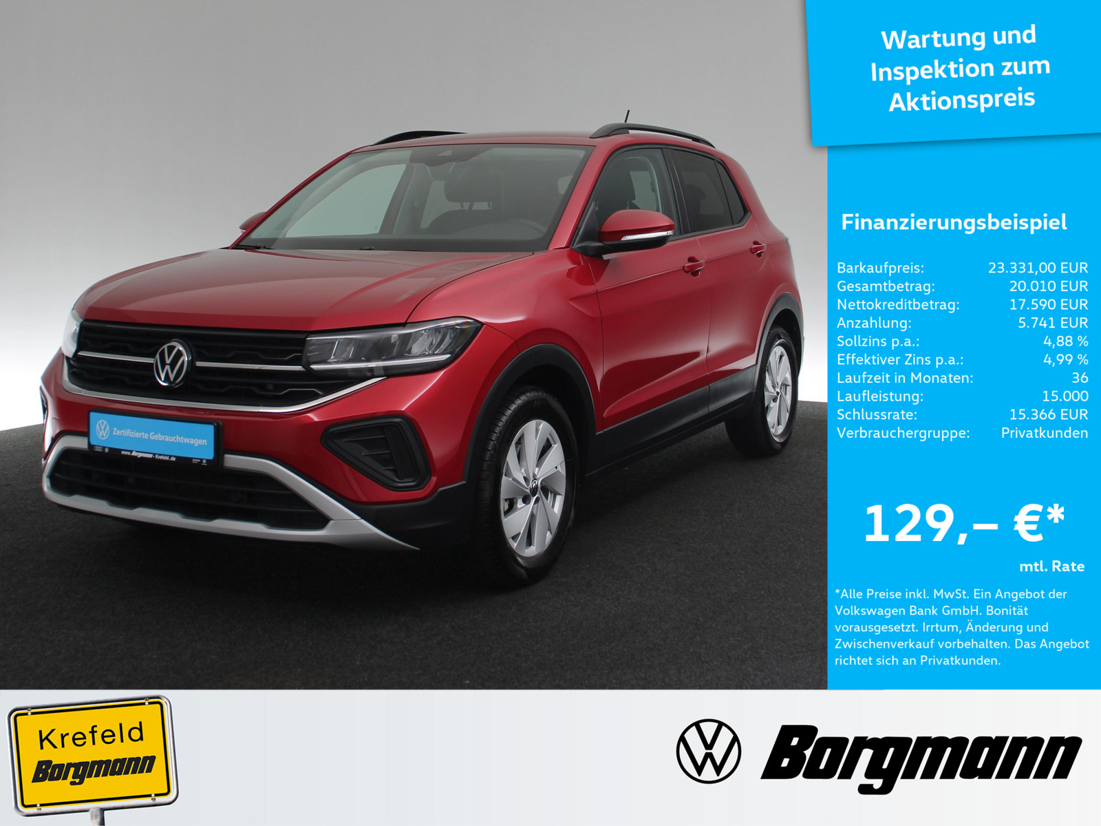 VW T-Cross 1.0 TSI Life