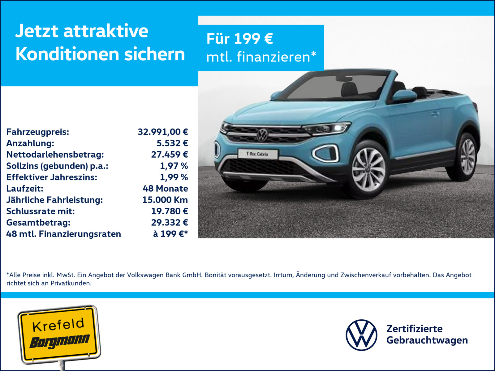 VW T-Roc Cabriolet 1.5 TSI Style