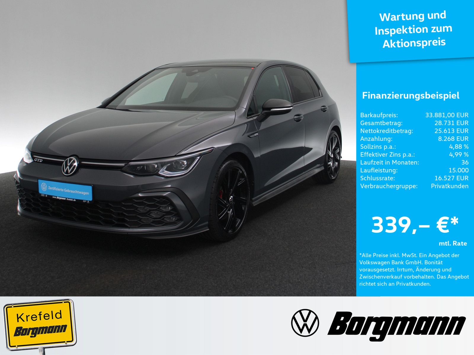 VW Golf VIII 2.0 TDI GTD