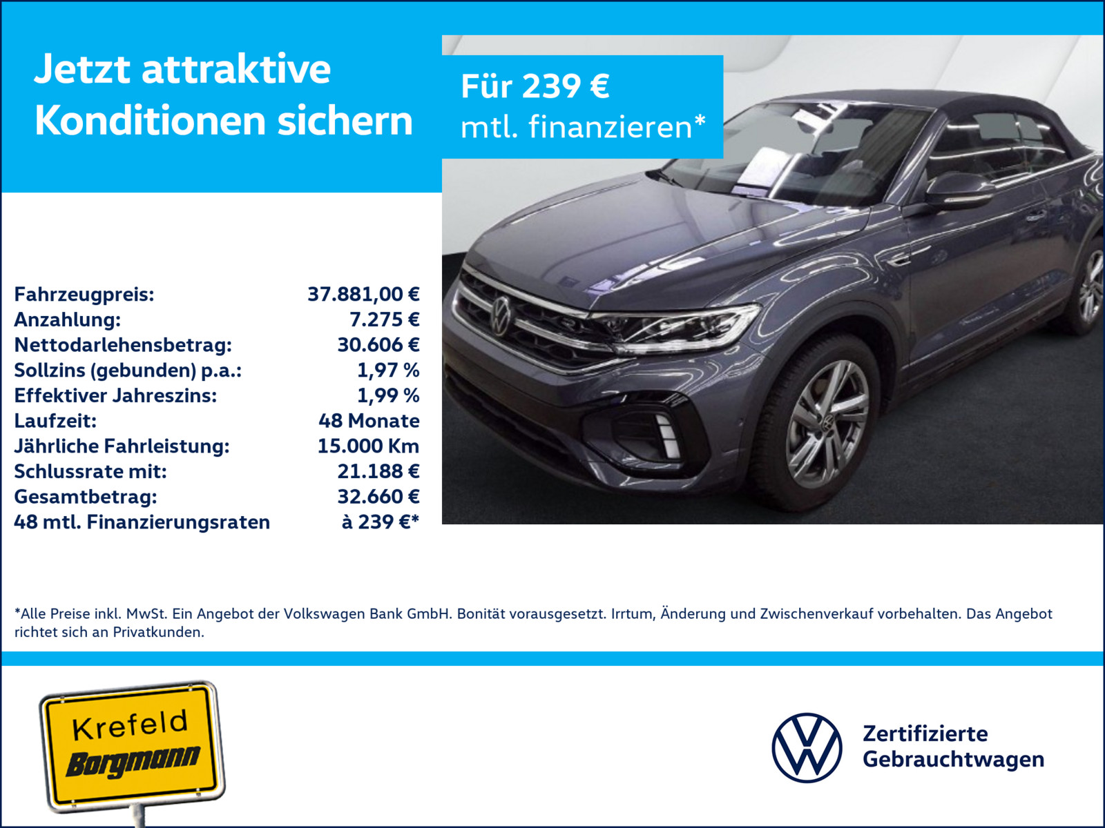 VW T-Roc Cabriolet 1.5 TSI R-Line