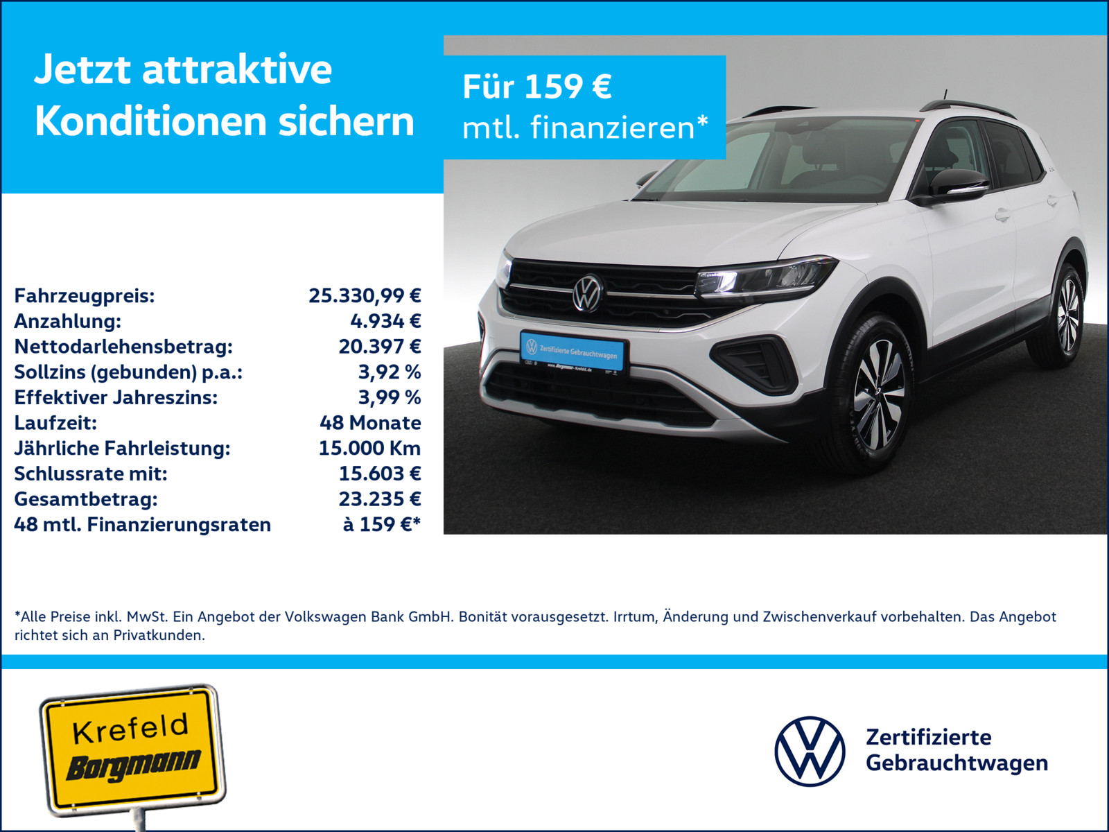 VW T-Cross 1.0 TSI Goal