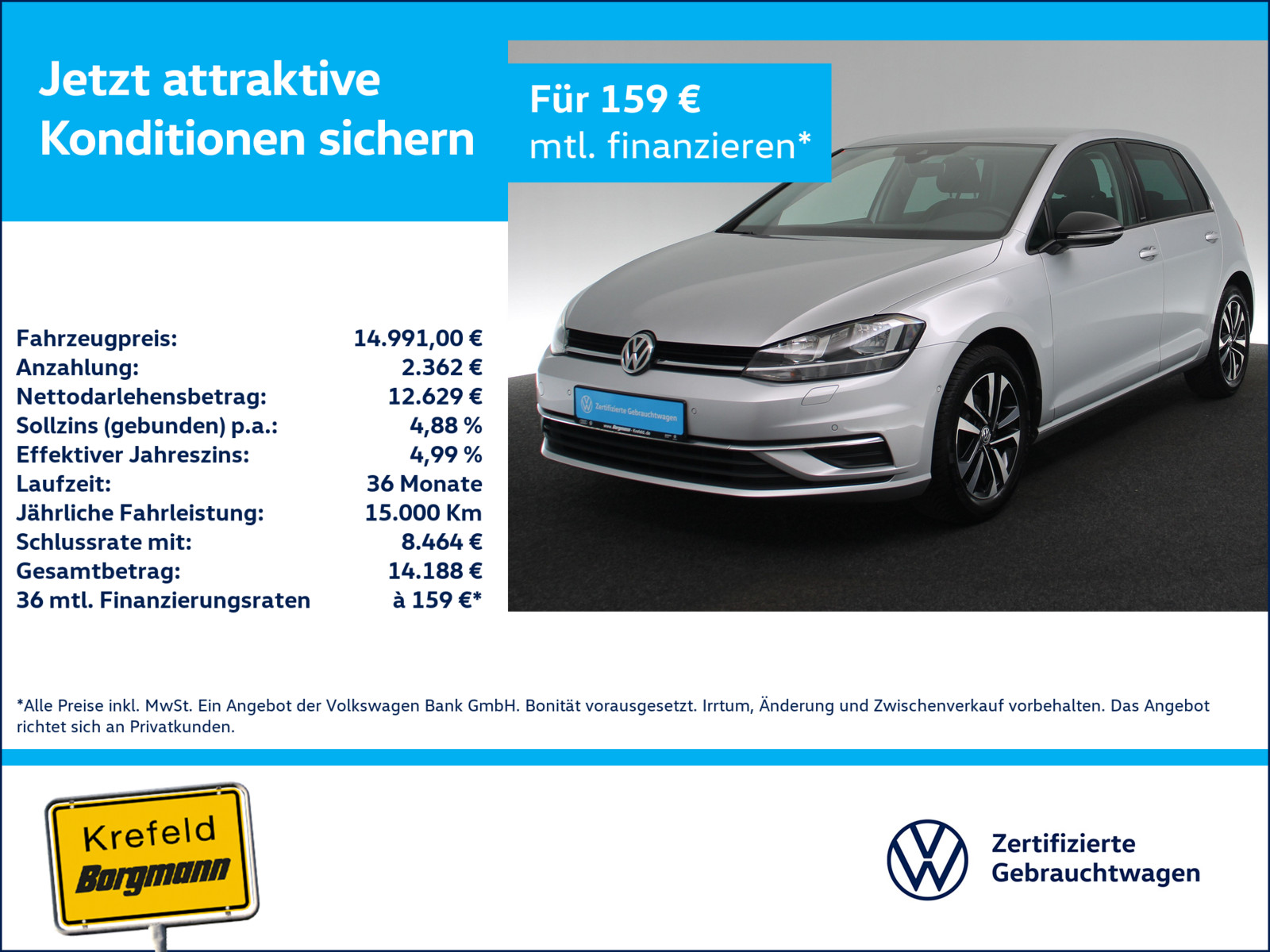 VW Golf VII 1.0 TSI IQ.DRIVE