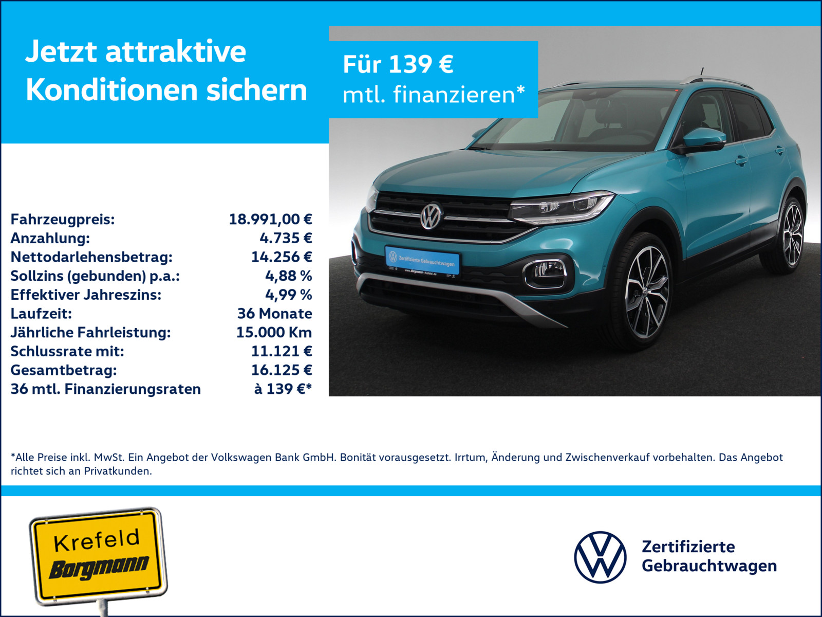 VW T-Cross 1.0 TSI Style