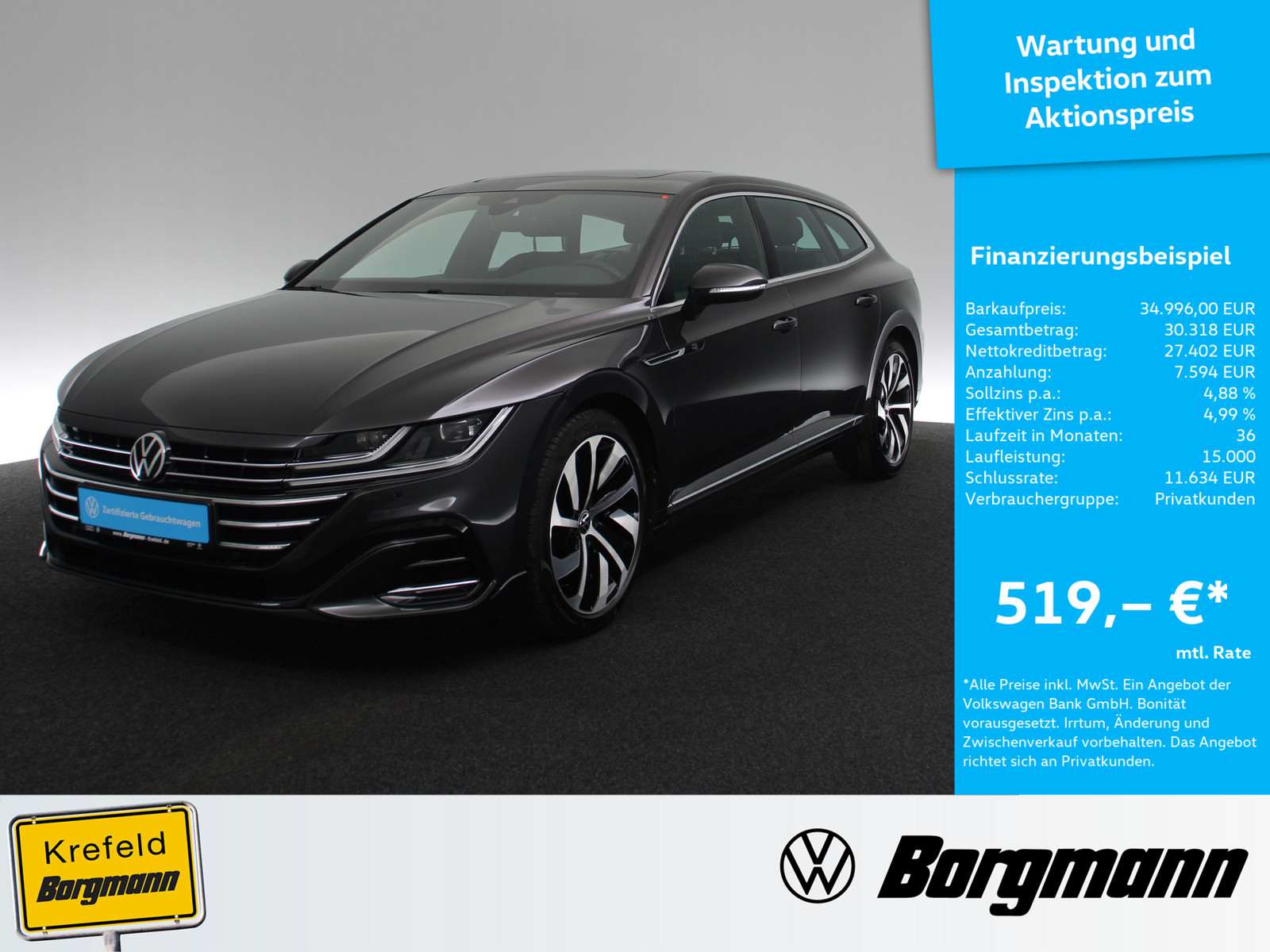 VW Arteon Shooting Brake 2.0 TSI R-Line 4M