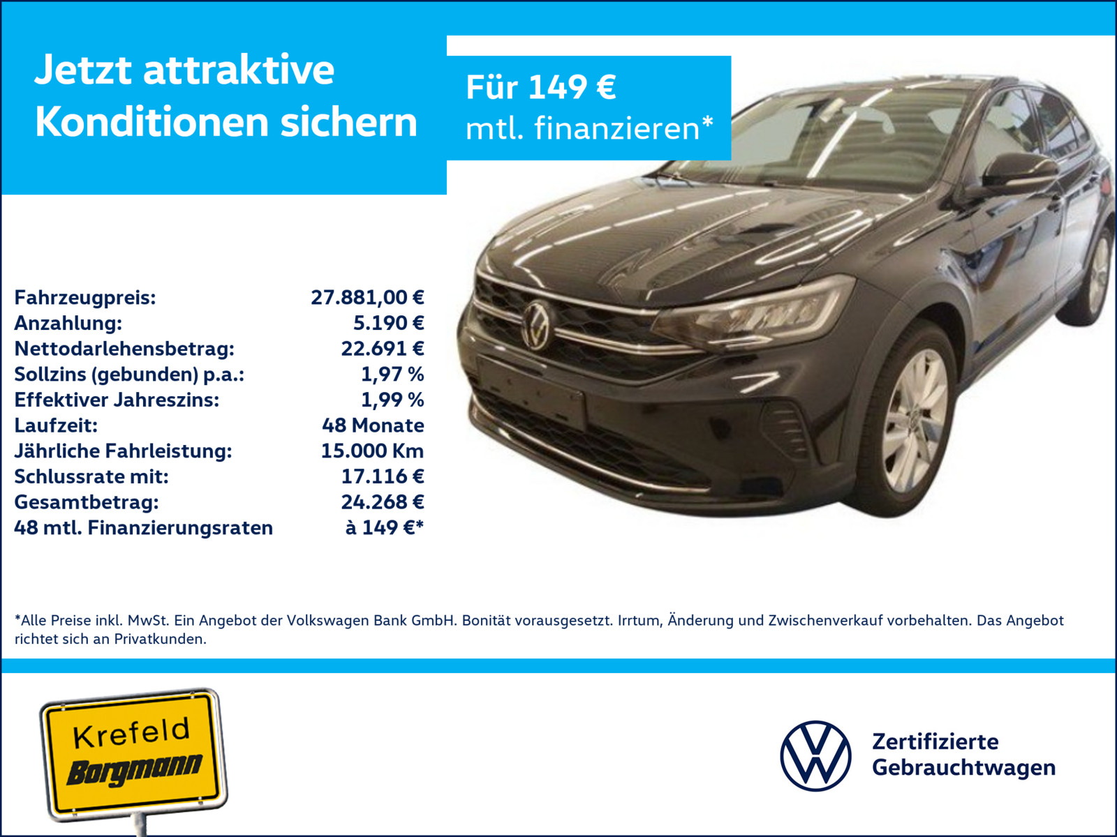 VW Taigo 1.5 TSI Goal