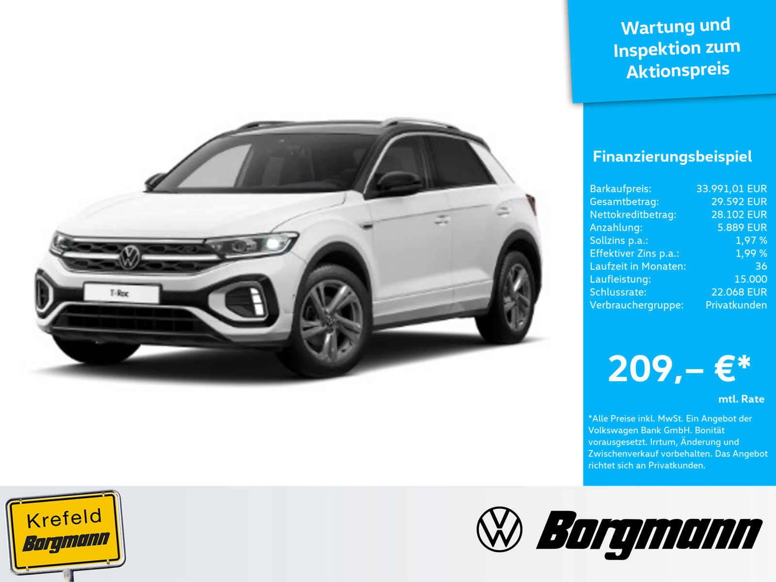 VW T-Roc 1.5 TSI R-Line