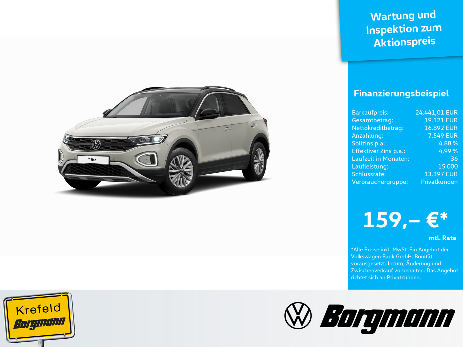 VW T-Roc 1.0 TSI Life