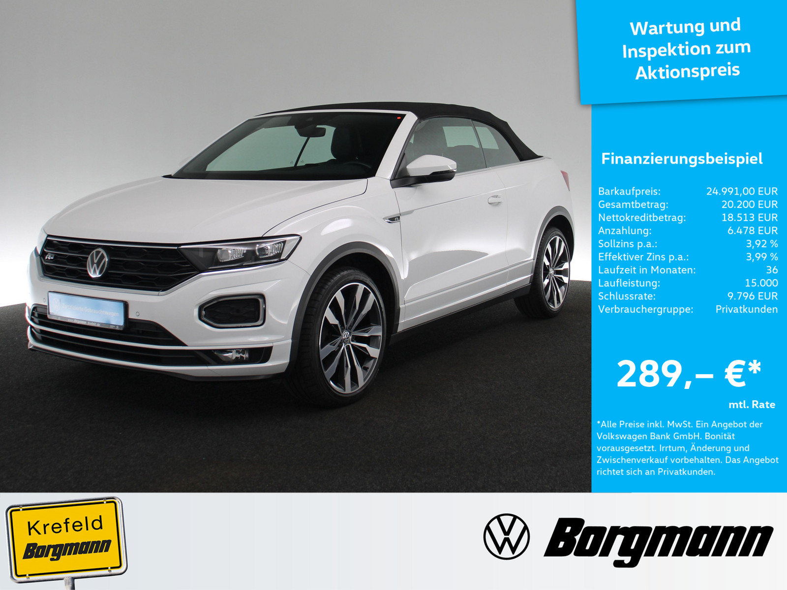 VW T-Roc Cabriolet 1.5 TSI R-Line
