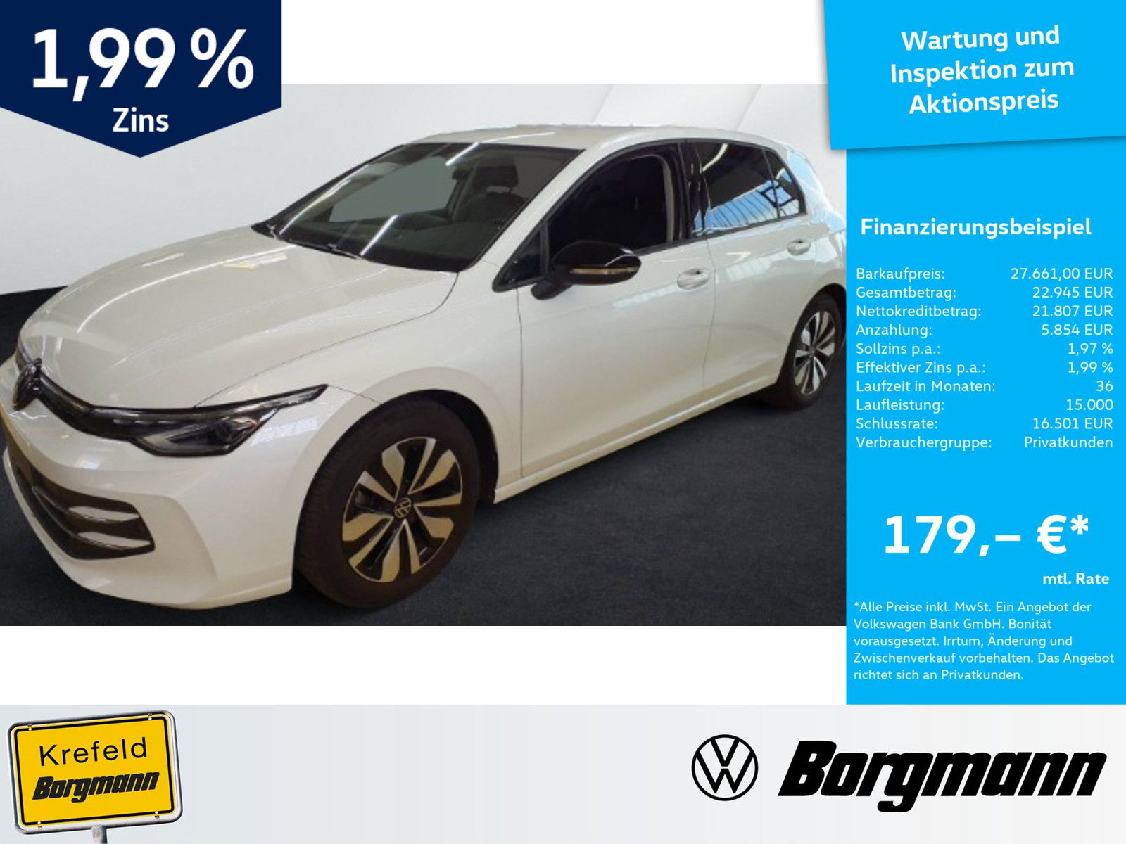 VW Golf VIII 1.5 TSI Goal