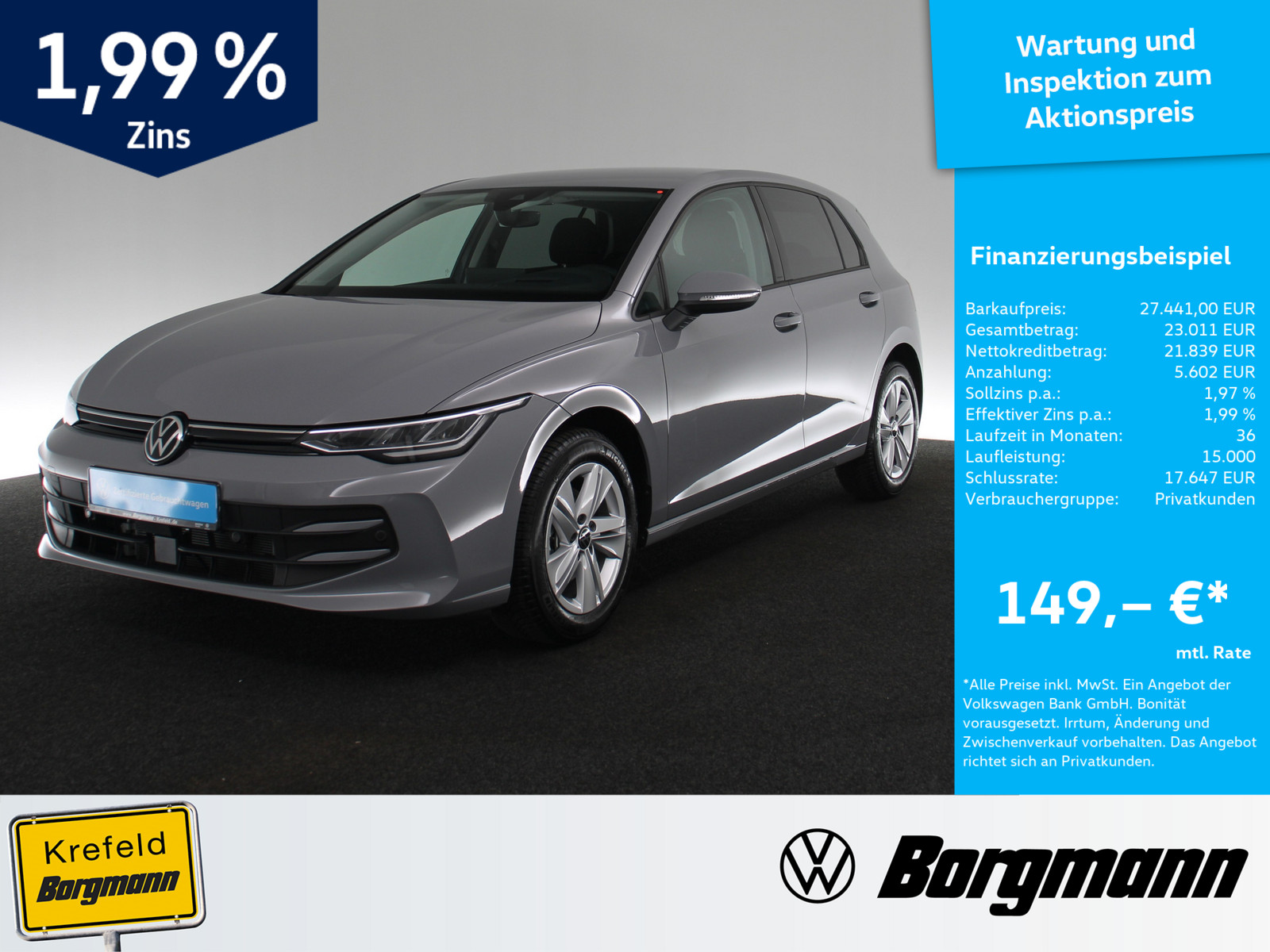 VW Golf VIII 1.5 eTSI Life