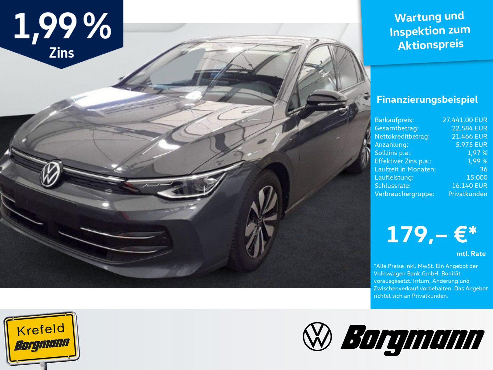 VW Golf VIII 1.5 TSI Goal