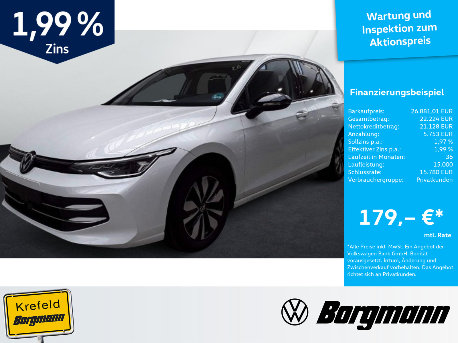 VW Golf VIII 1.5 TSI Goal