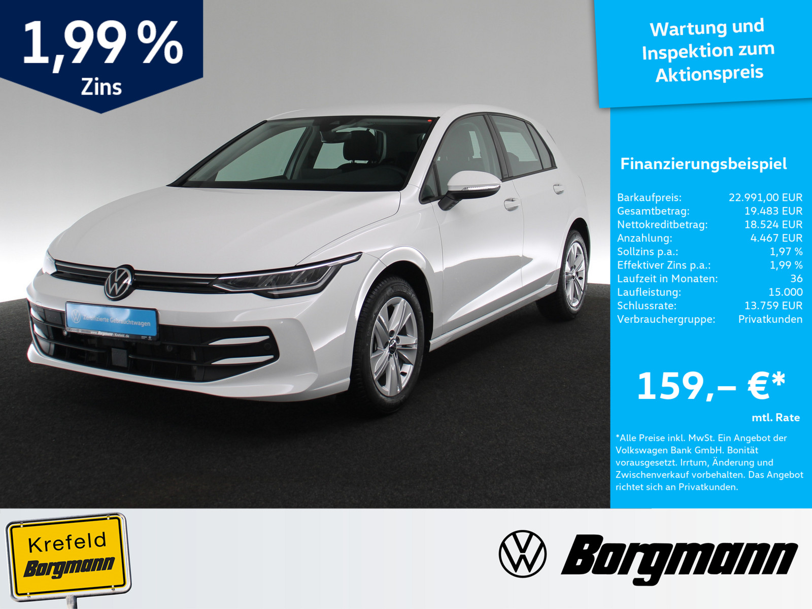 VW Golf VIII 1.5 TSI Life
