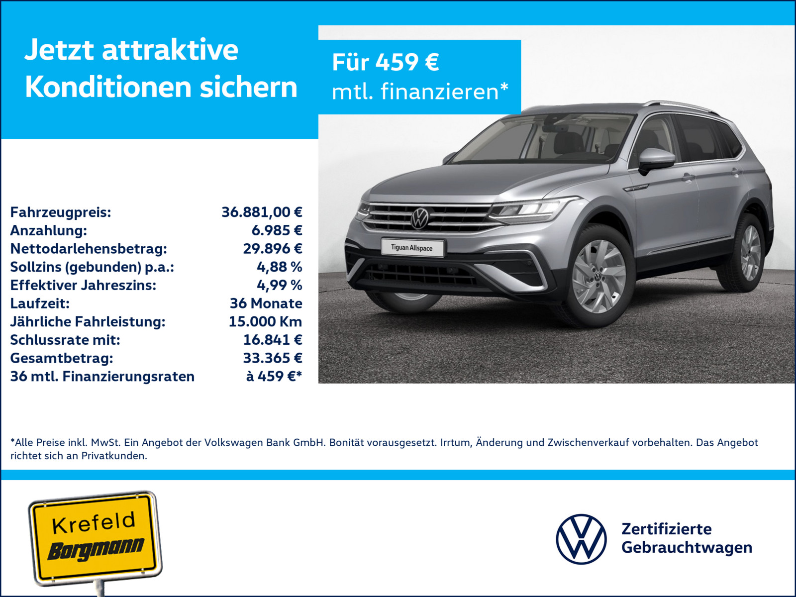 VW Tiguan Allspace 2.0 TDI Life 4Motion
