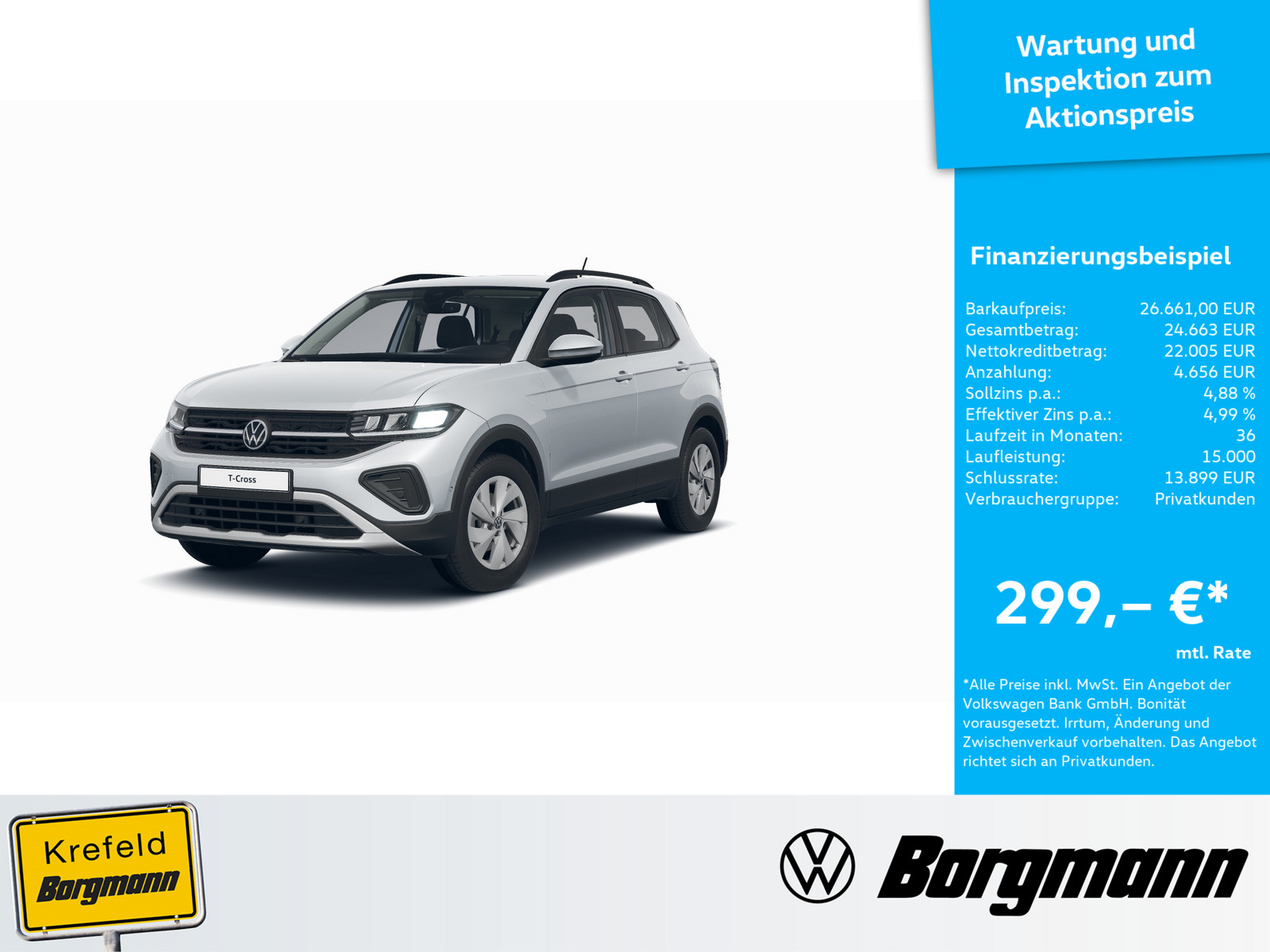 VW T-Cross 1.0 TSI Life