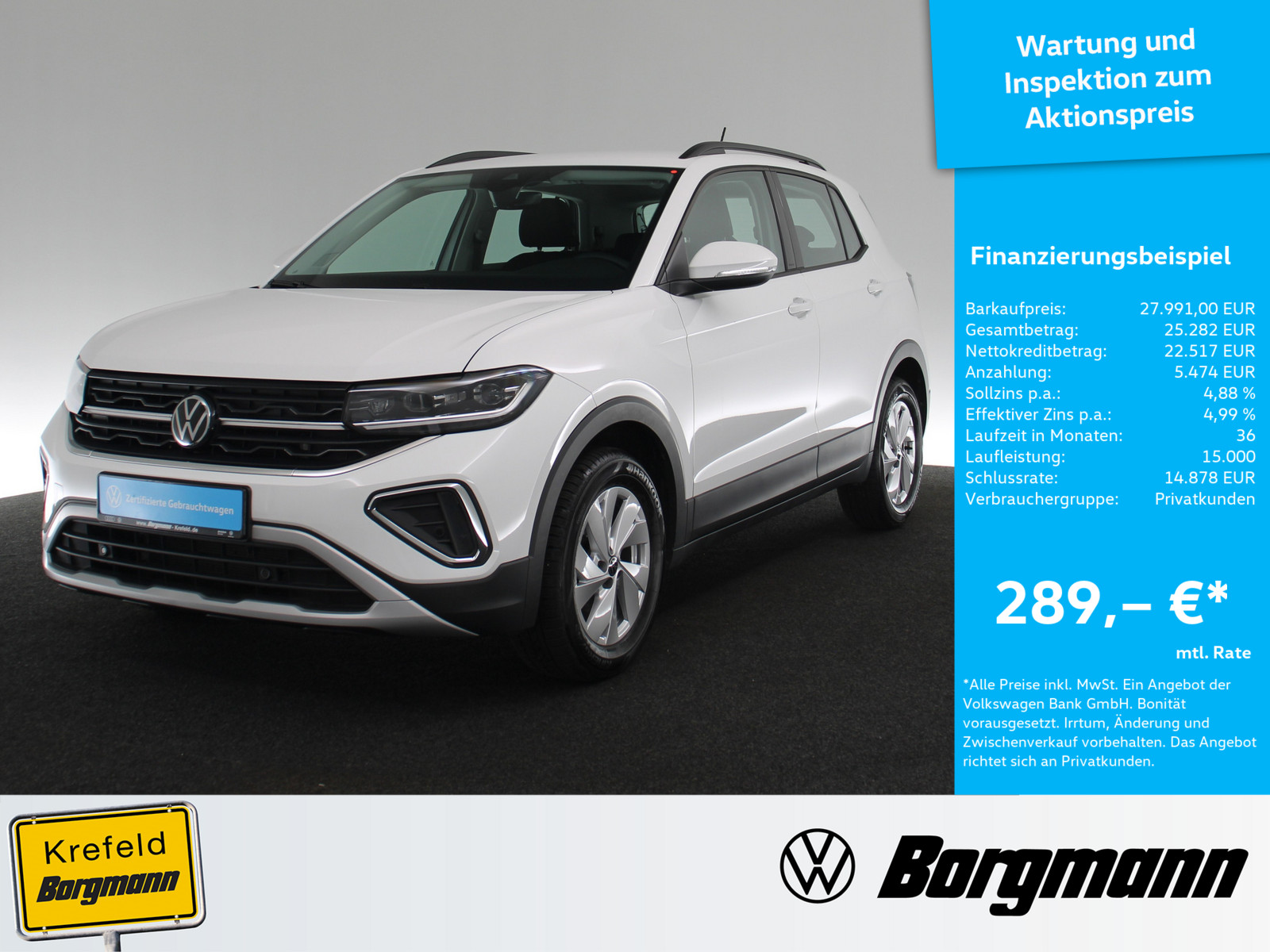 VW T-Cross 1.5 TSI Life