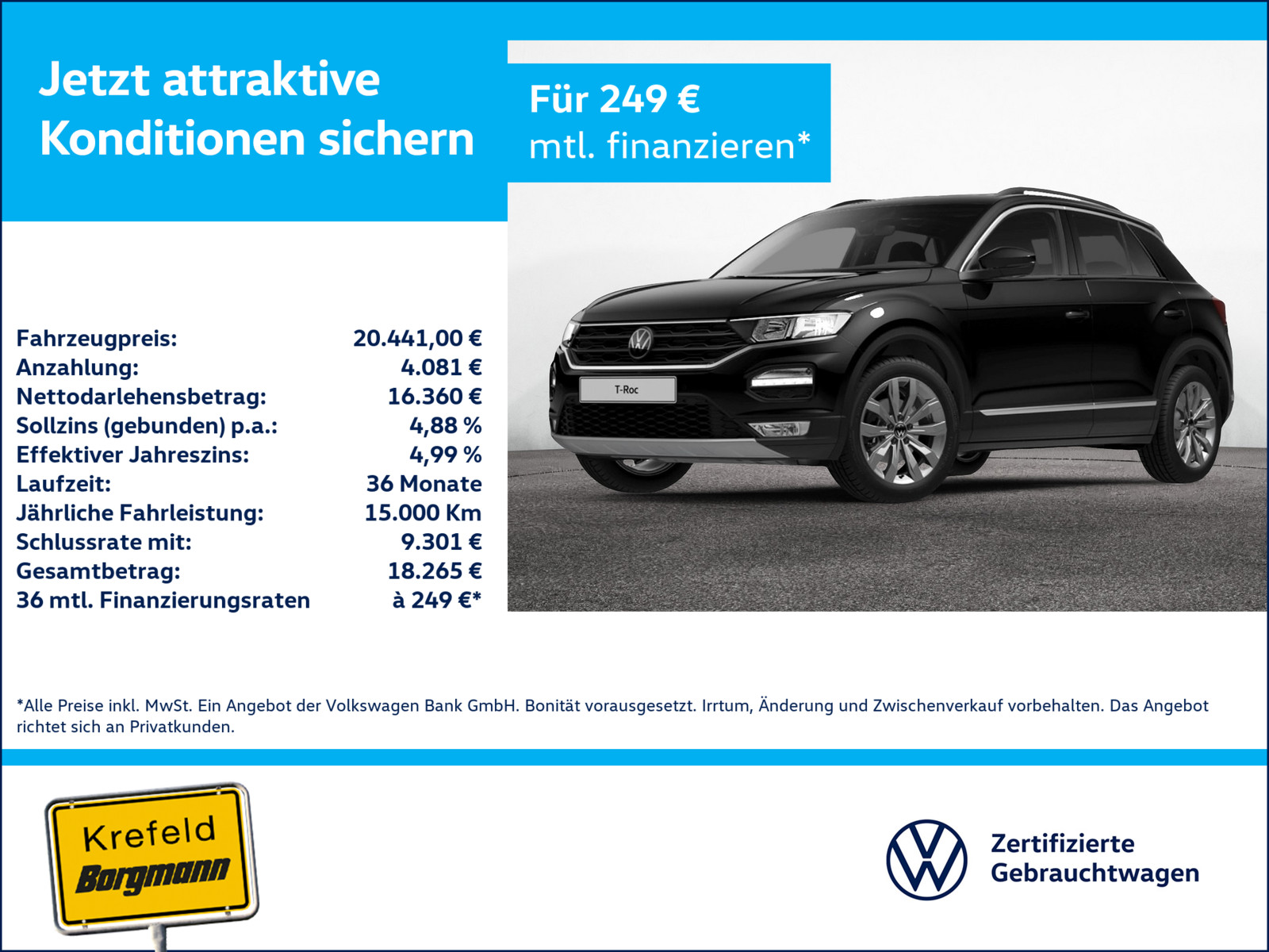 VW T-Roc 1.5 TSI Sport