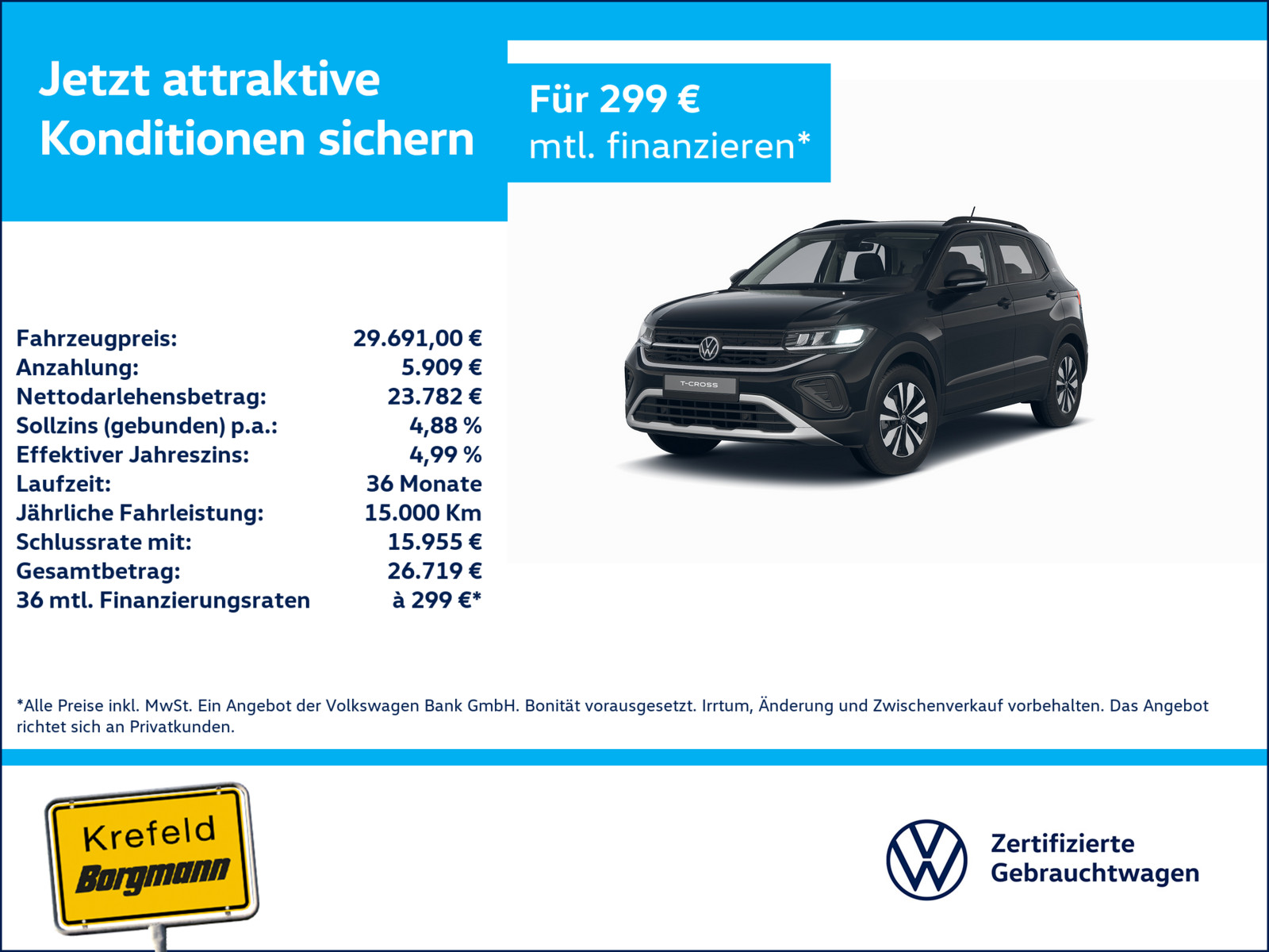 VW T-Cross 1.5 TSI Goal