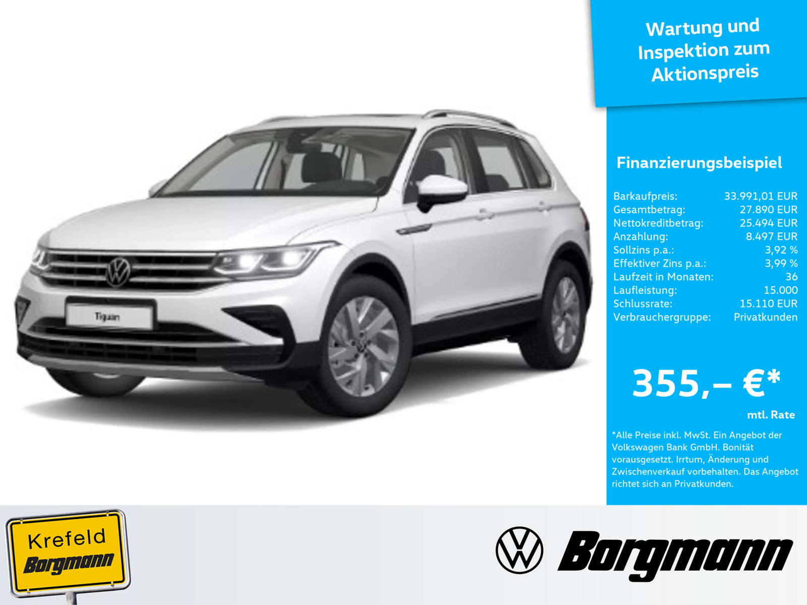 VW Tiguan 2.0 TDI Elegance 4Motion
