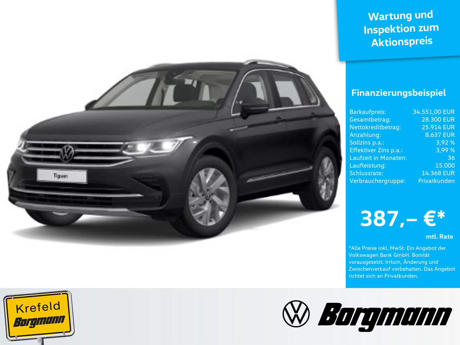 VW Tiguan 2.0 TDI Elegance 4Motion