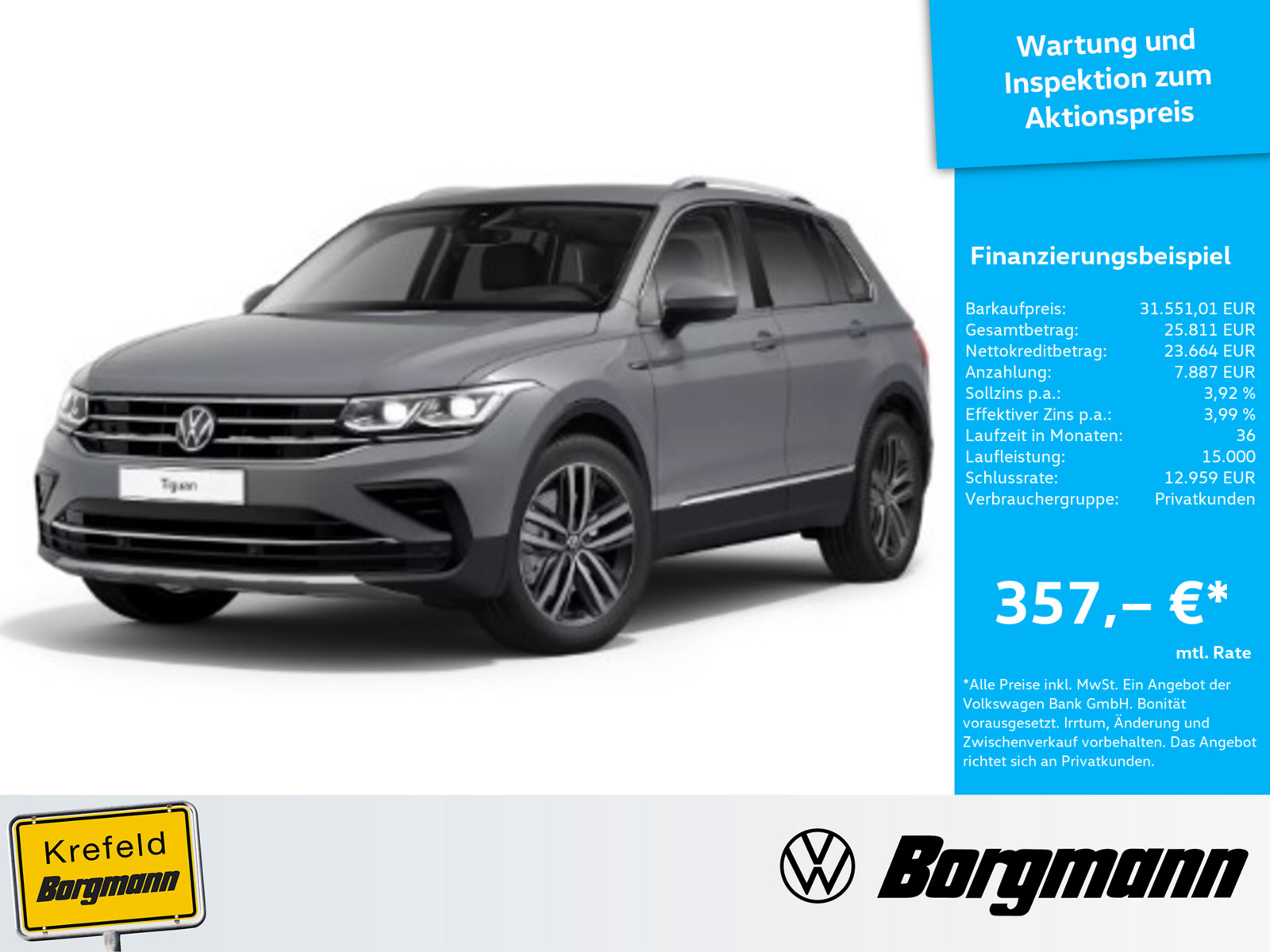 VW Tiguan 2.0 TSI Elegance 4Motion