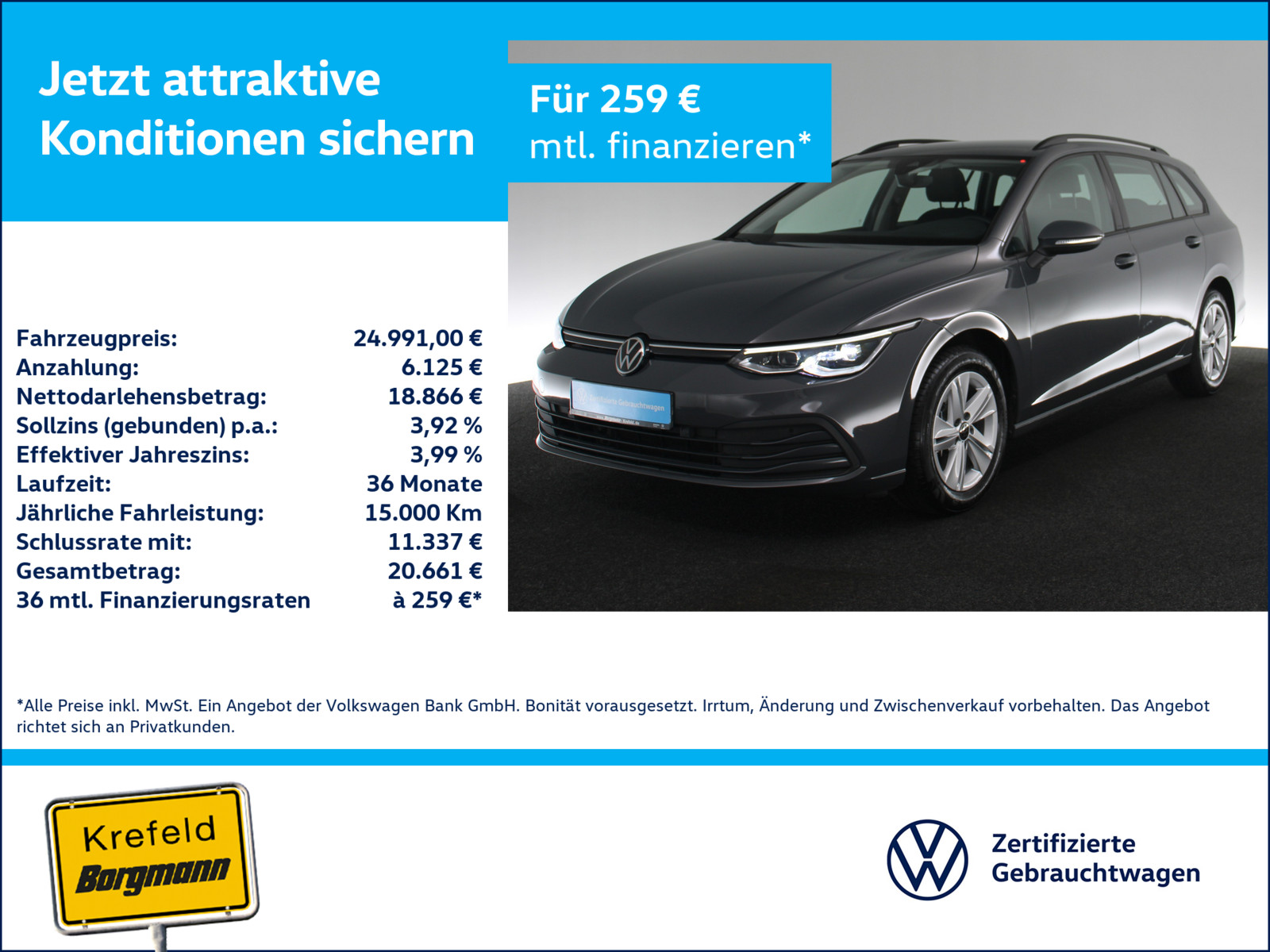 VW Golf VIII 2.0 TDI Life